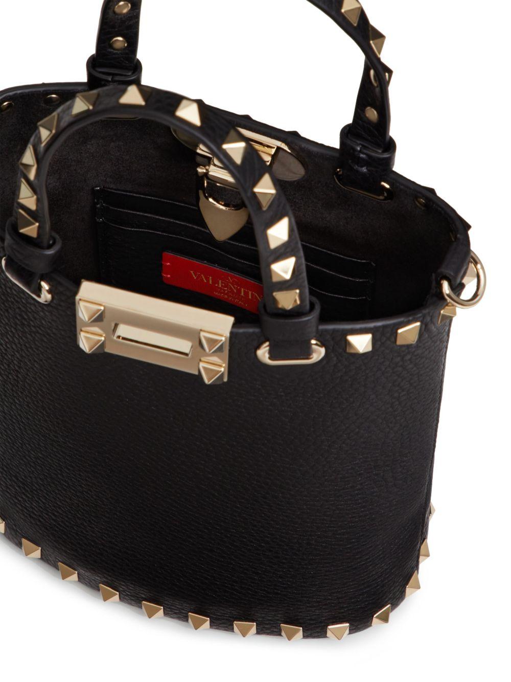 Rockstud leather crossbody bag Product Image