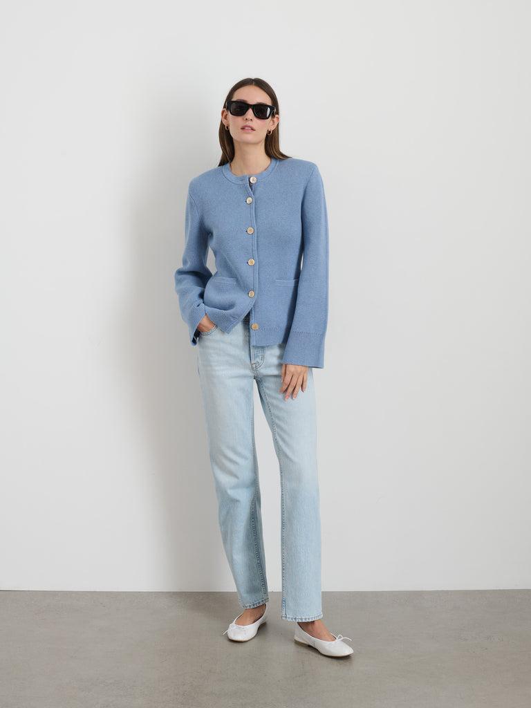 Provence Sweater Jacket In Cotton Cashmere Product Image