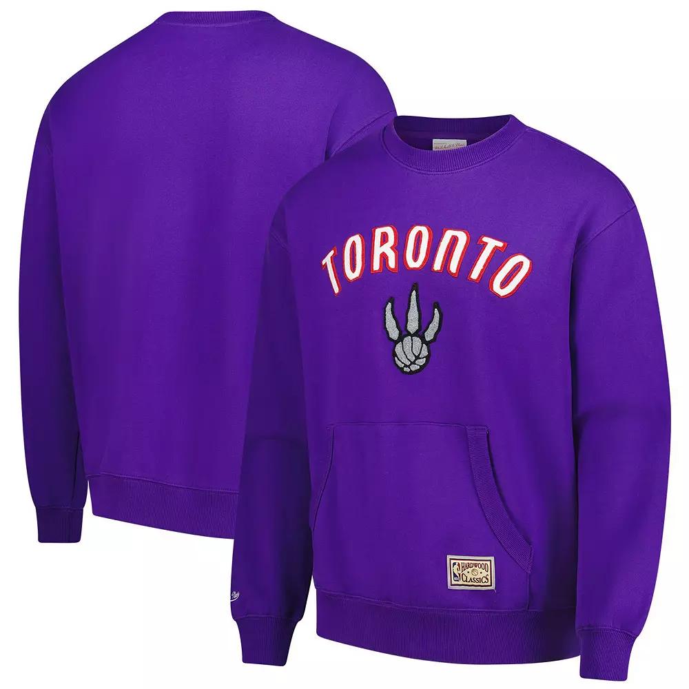 Men's Mitchell & Ness Purple Toronto Raptors Nights Pullover Sweatshirt,  Product Image