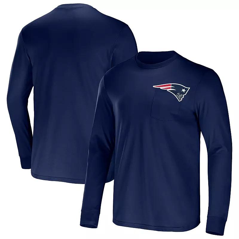 Men's NFL x Darius Rucker Collection by Fanatics Red Atlanta Falcons Team Long Sleeve Pocket T-Shirt,  Product Image