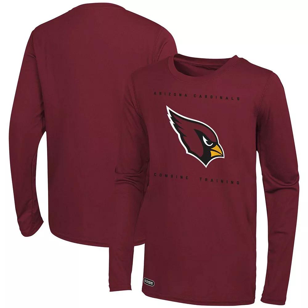 Men's Cardinal Arizona Cardinals Side Drill Long Sleeve T-Shirt,  Product Image