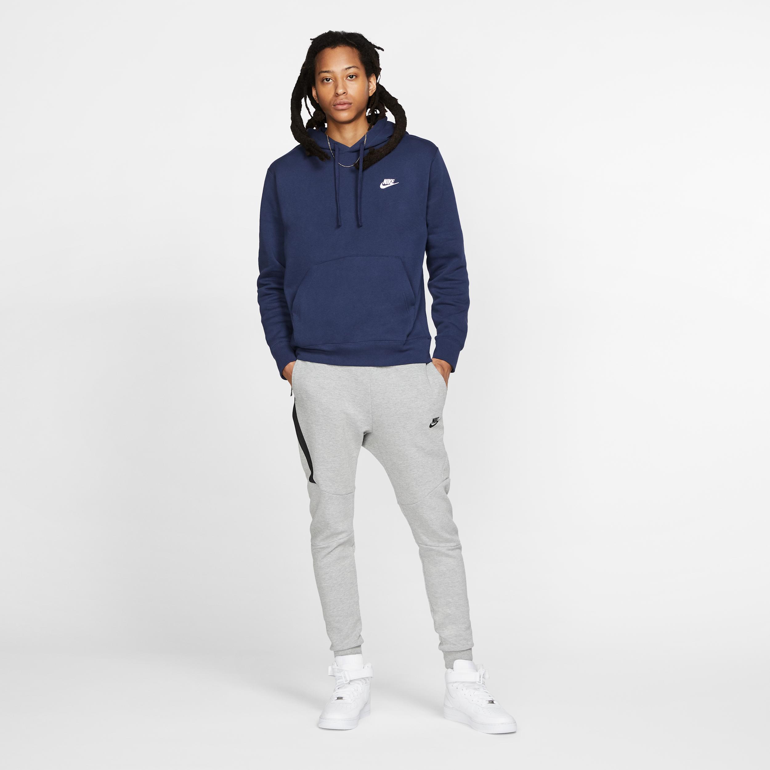 Mens Nike Sportswear Club Fleece Pullover Hoodie | BV2654-410 Product Image
