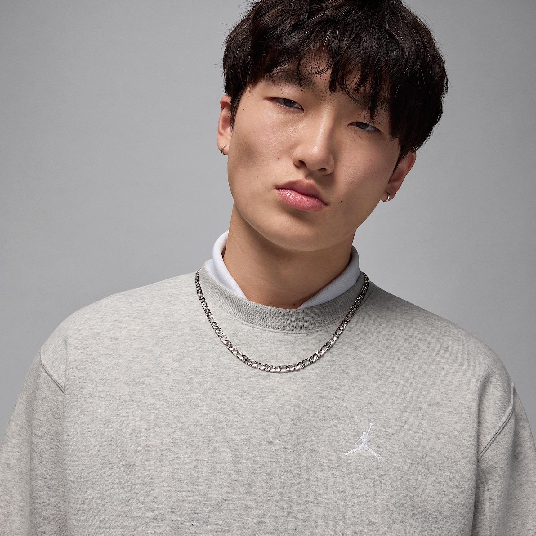 Mens Jordan Brooklyn Fleece Crew-Neck Sweatshirt | FV7293-687 Product Image