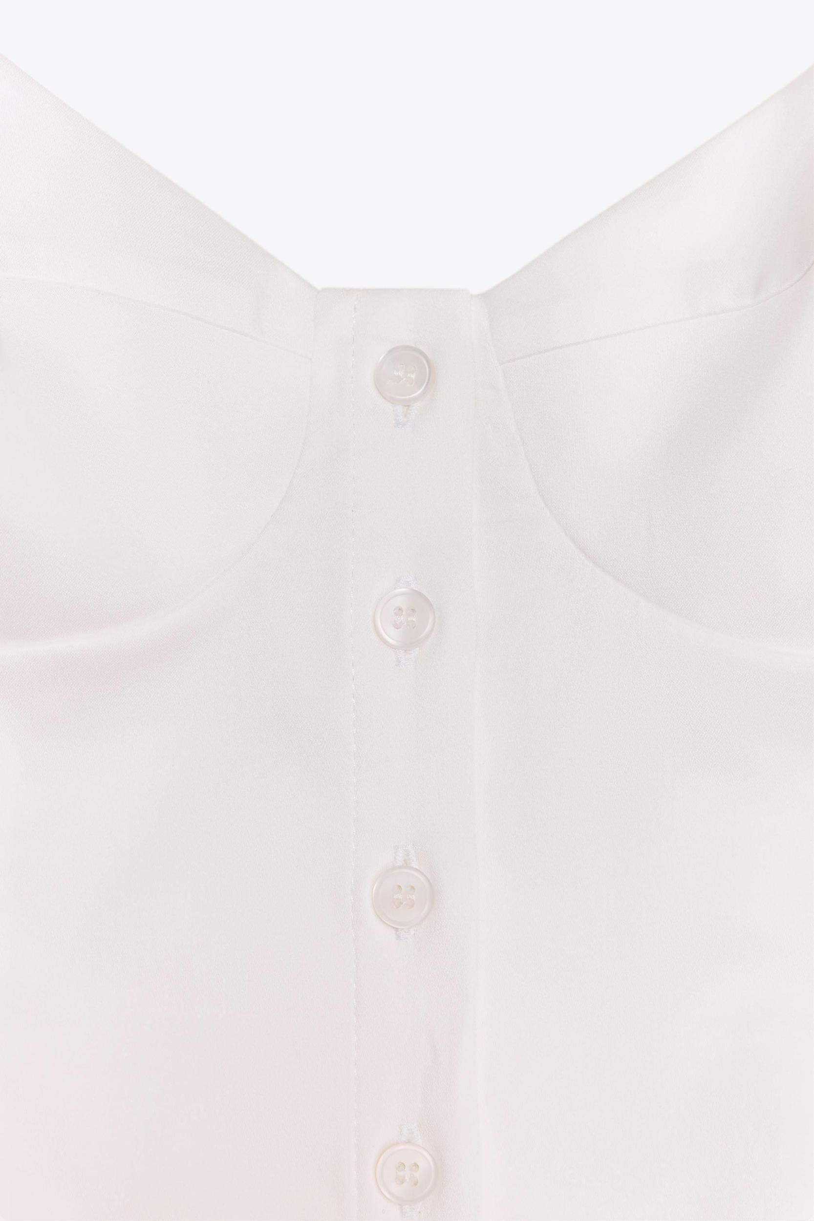 PLEATED POPLIN TOP Product Image