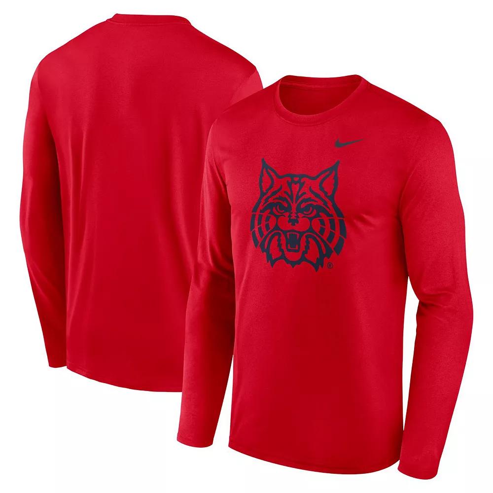 Men's Nike Red Arizona Wildcats Primetime Alternate Logo Legend Long Sleeve T-Shirt,  Product Image