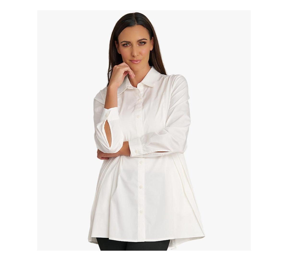 High-neck utilitarian jacket in cotton canvas Product Image