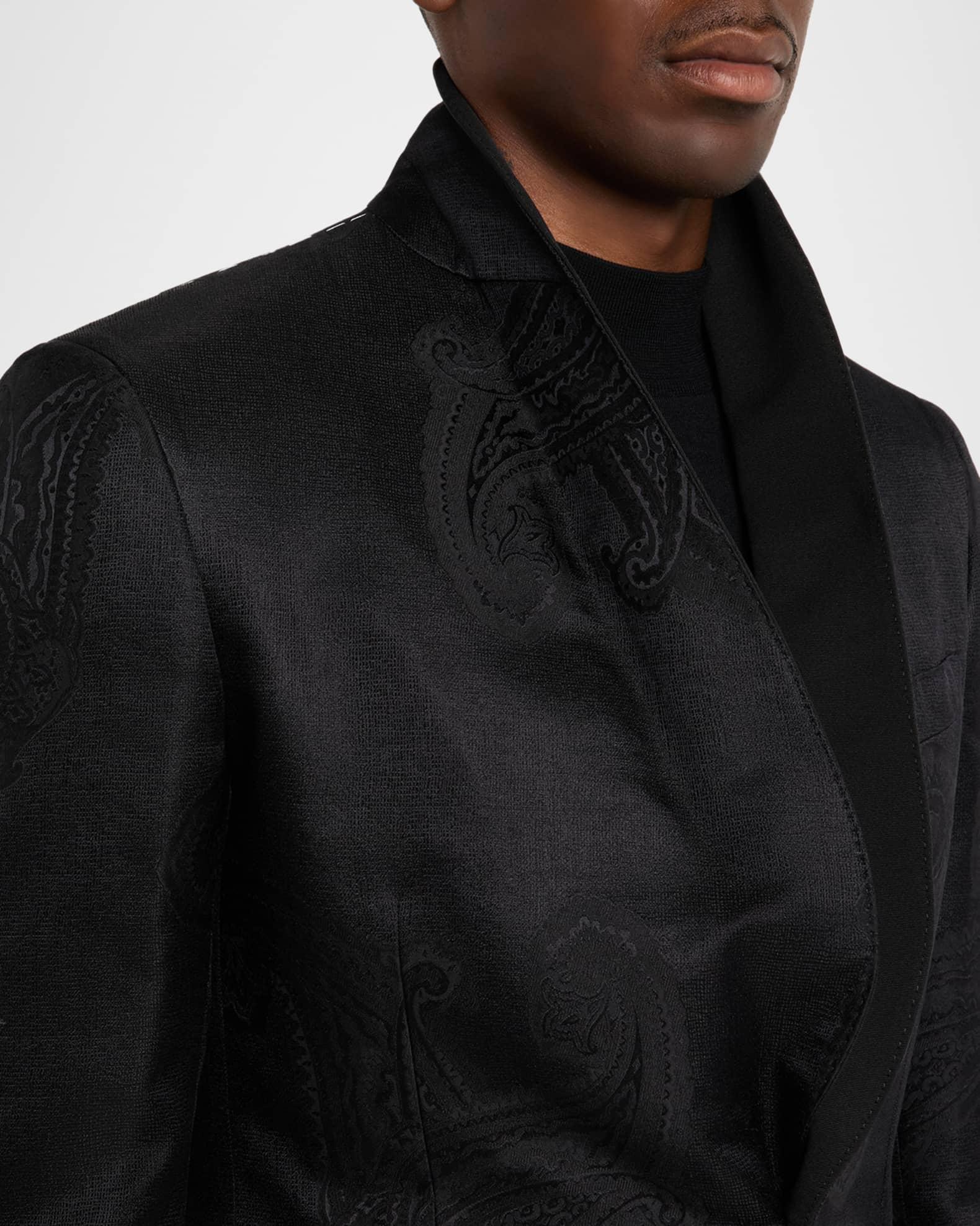 Men's Paisley Jacquard Single-Breasted Blazer Product Image