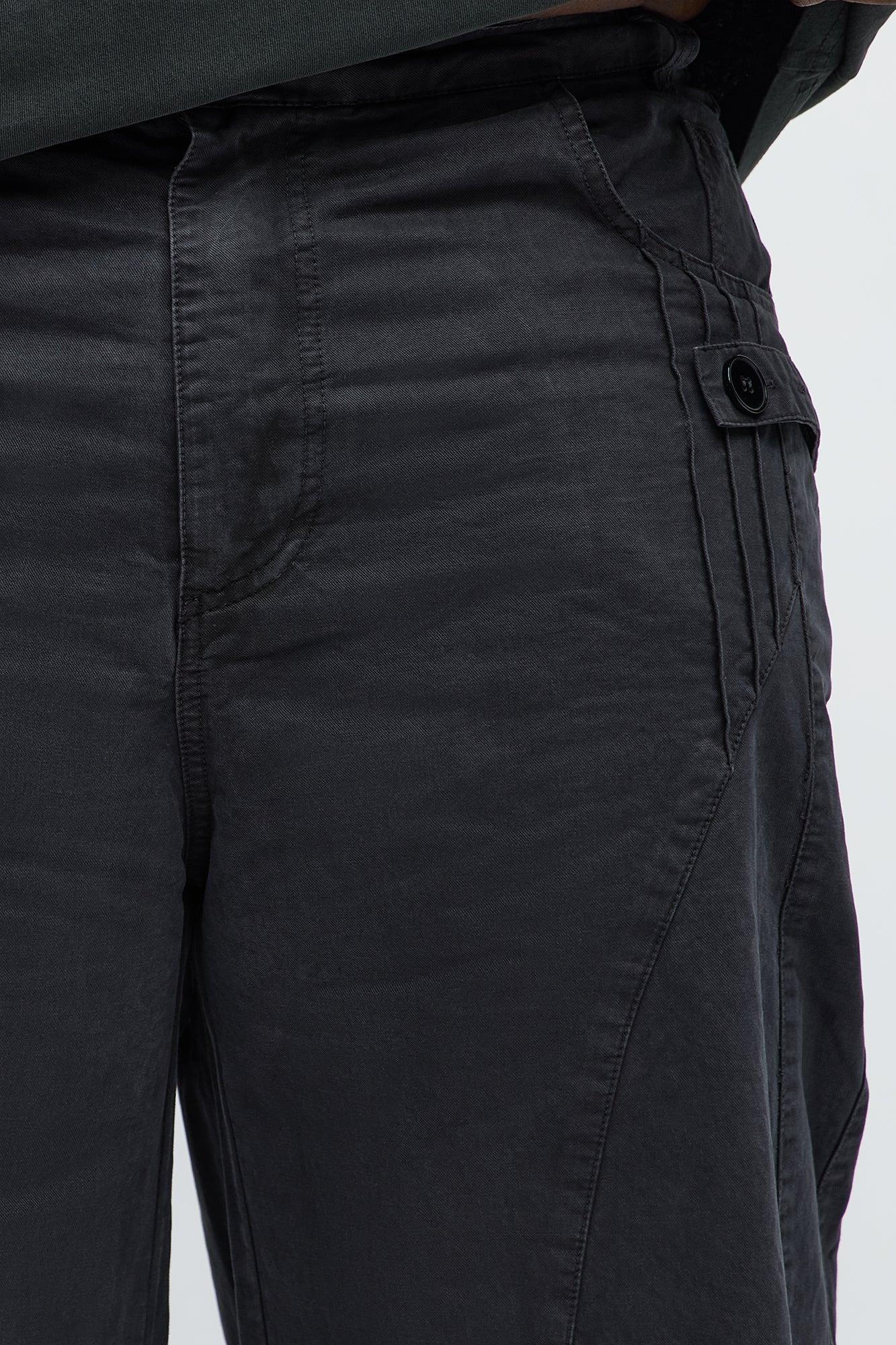 Baggy Never Lacking Utility Pants - Black Wash Male Product Image