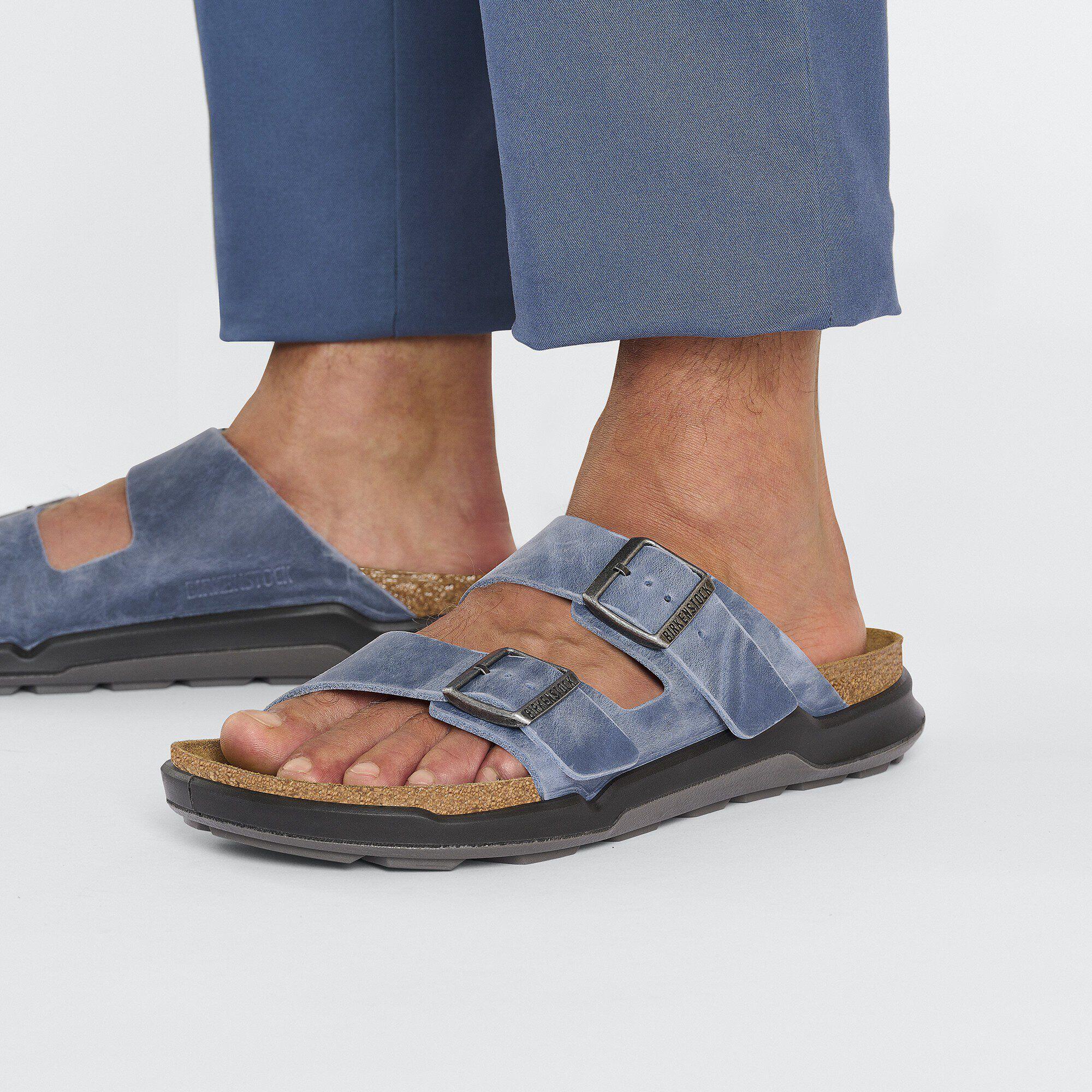 Arizona Crosstown Men Oiled Leather Elemental Blue Product Image