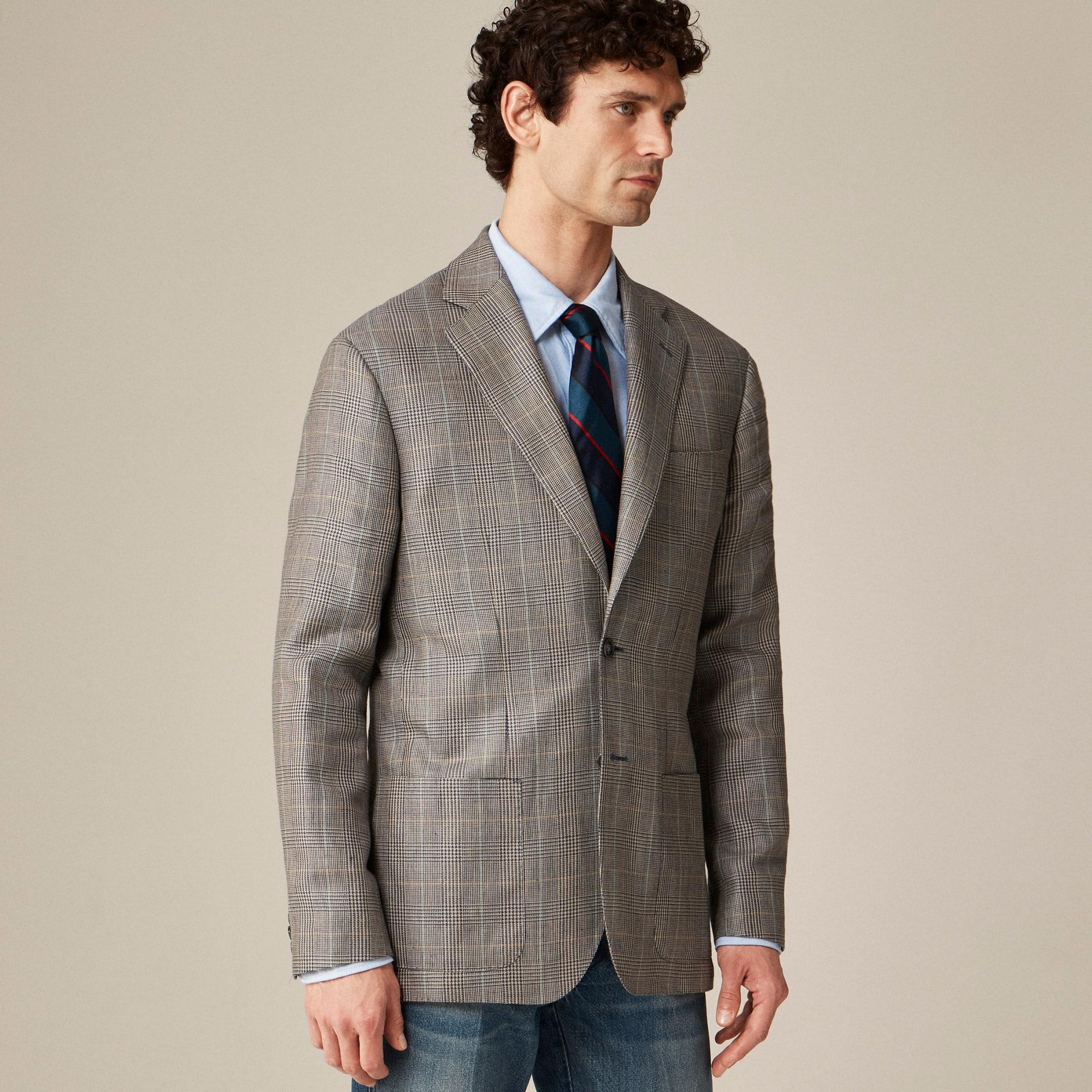 Blazer in English wool-linen blend Product Image