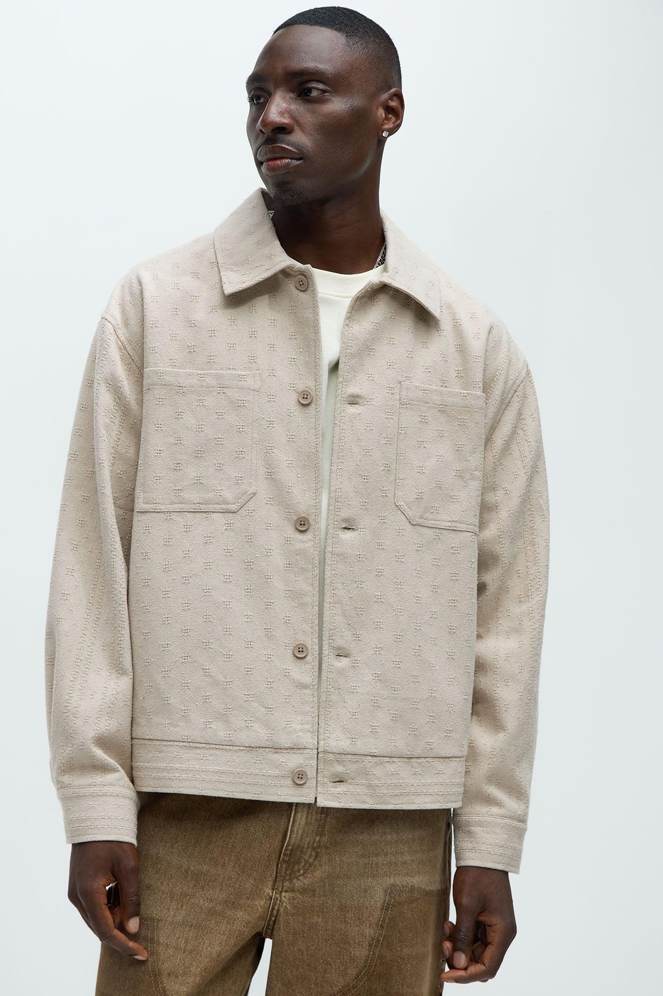 Taza Jacquard Jacket - Tan Product Image