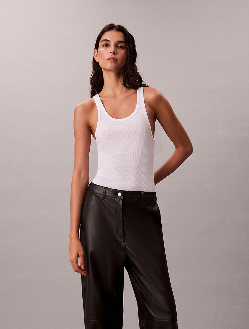 Faux Leather Relaxed Pants Product Image