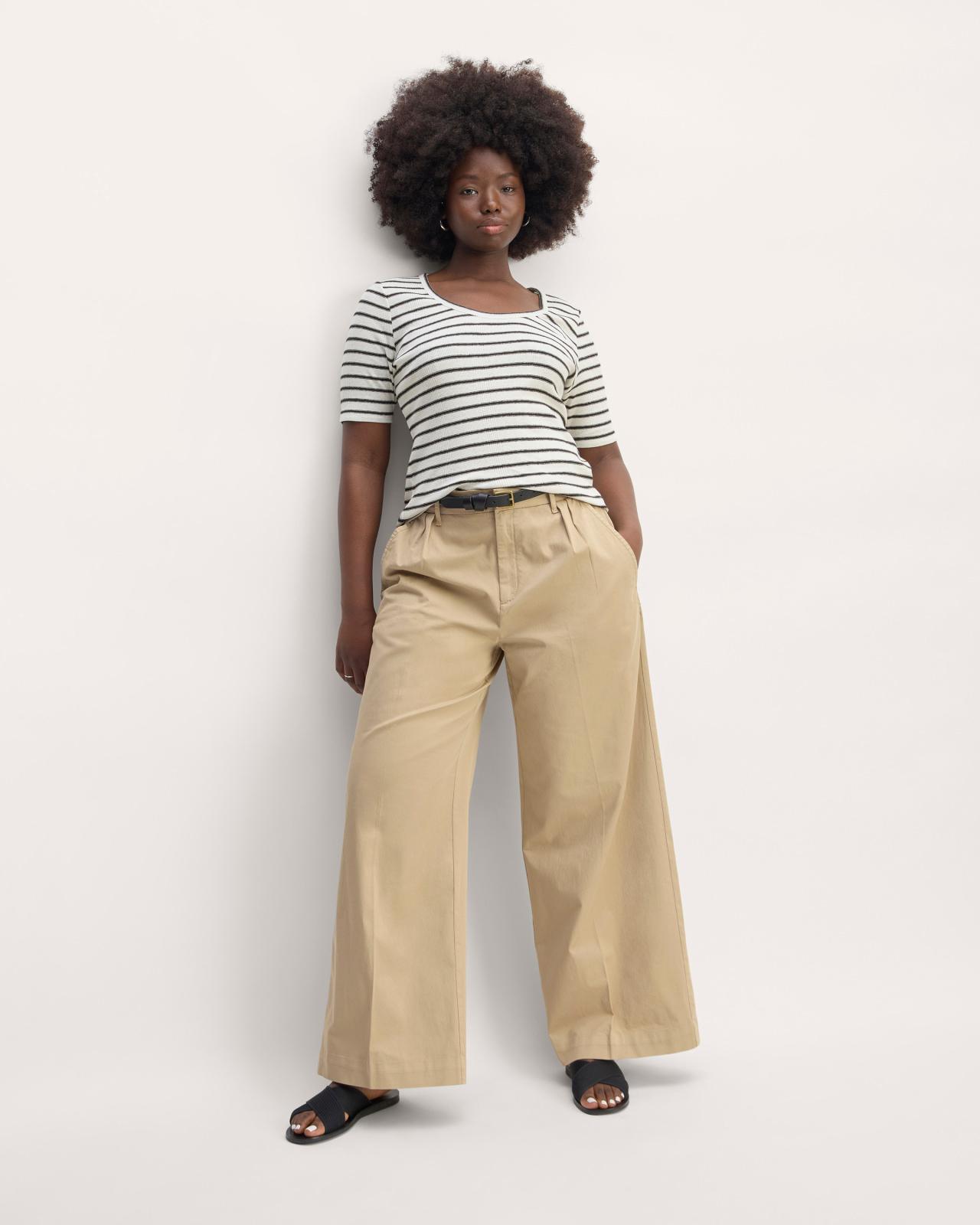 Womens Vintage Rib Scoop-Neck Top T-Shirt by Everlane Product Image