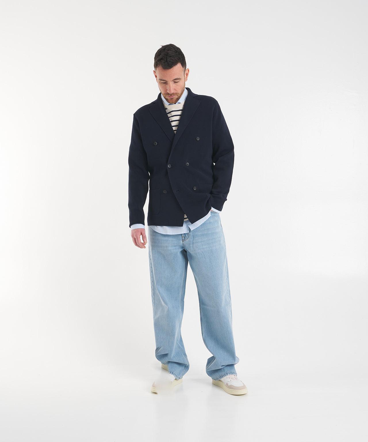 Cotton shirt with spread collar Product Image