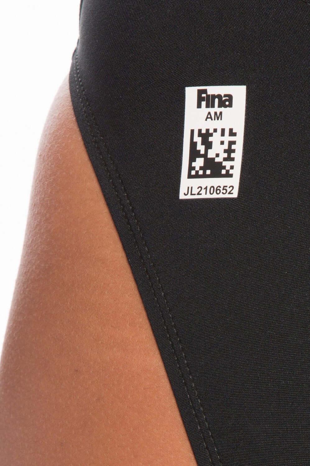 Fina Approved Tiger One Piece Swimsuit - Black Female Product Image