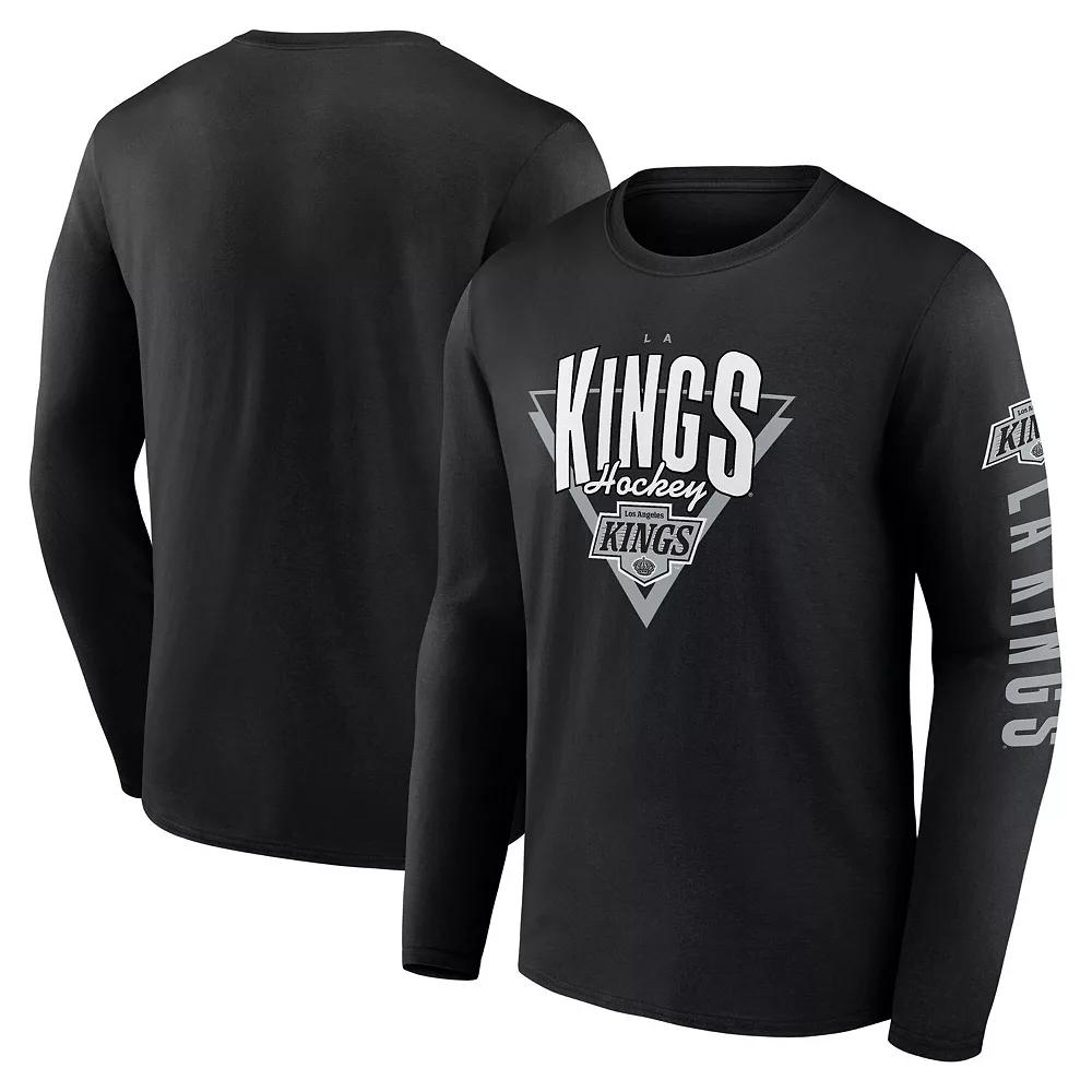 Men's Fanatics Black Los Angeles Kings Headline Long Sleeve T-Shirt, Size: 2XL, Kgs Black Product Image