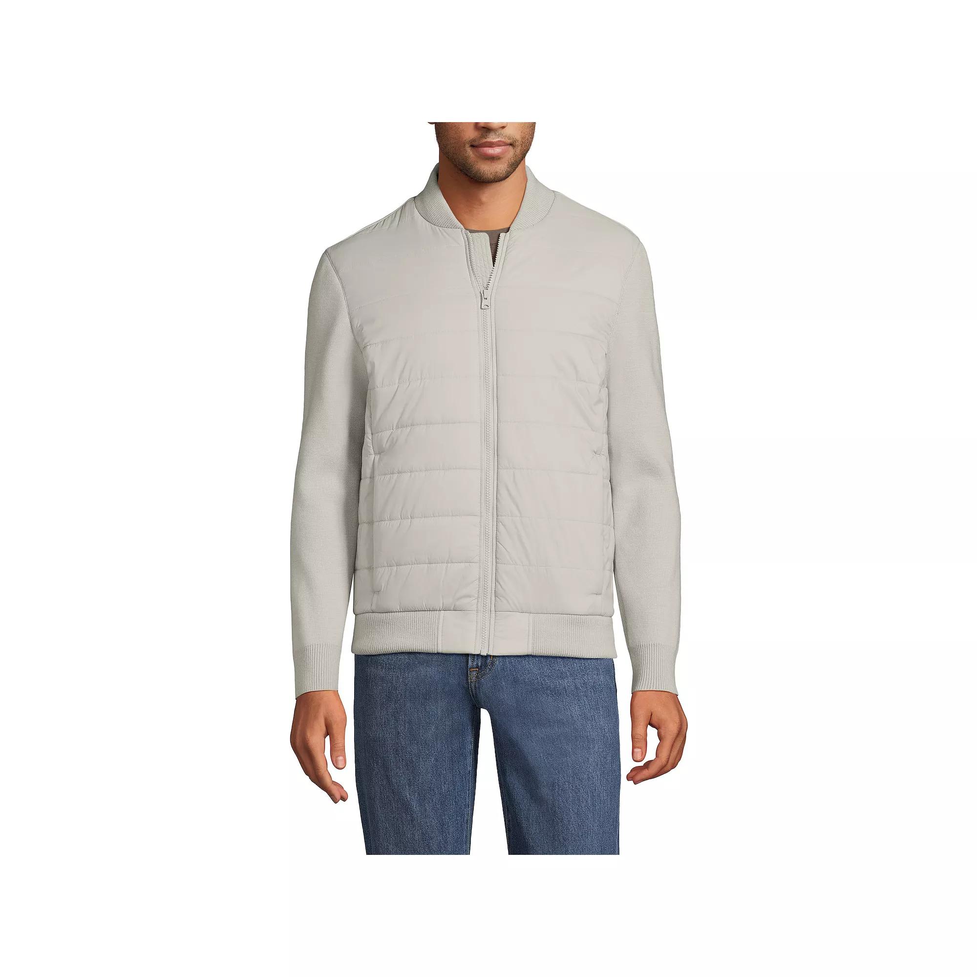 Men's Lands' End Insulated Sweater Jacket,  Product Image