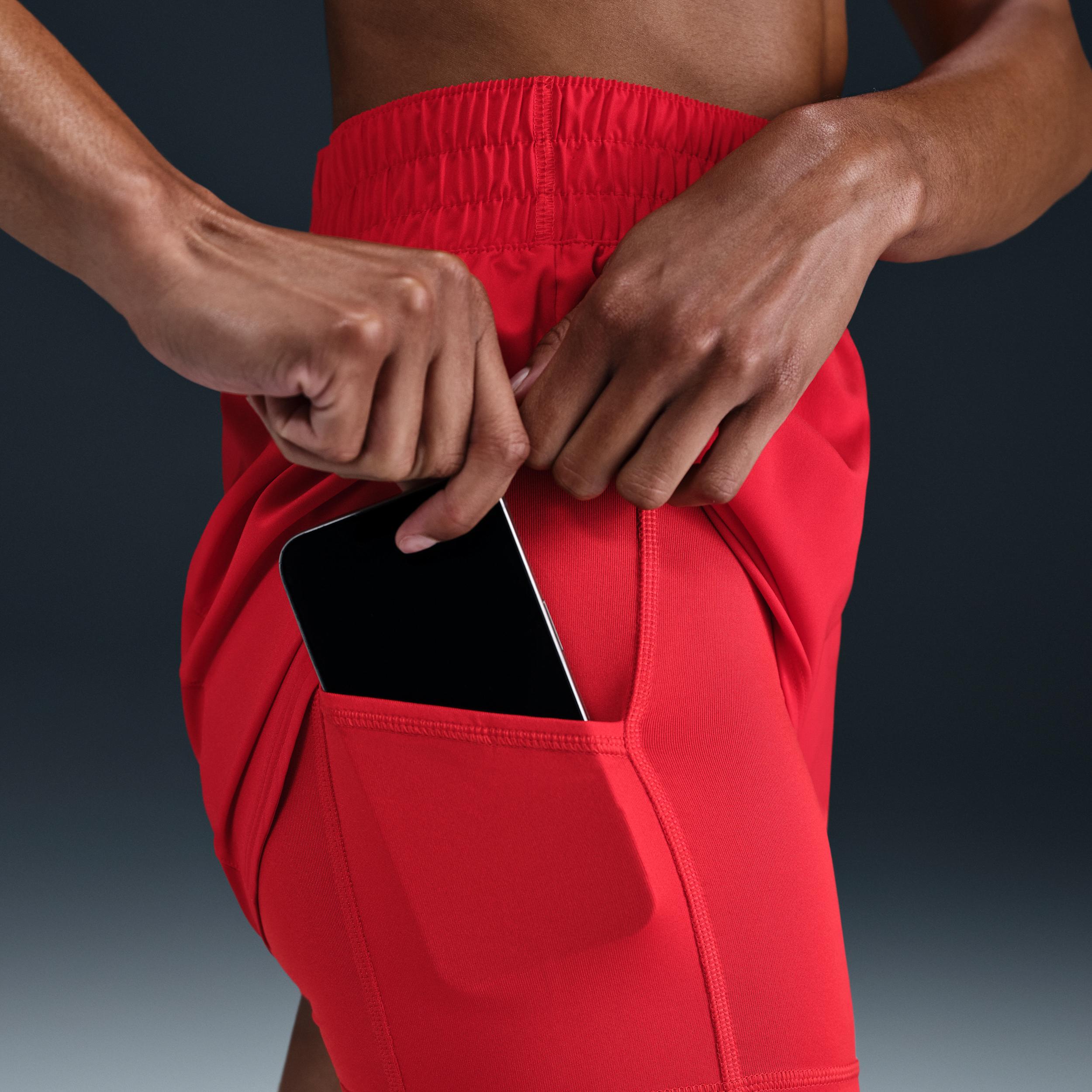 Nike Women's One Dri-FIT High-Waisted 3" 2-in-1 Shorts Product Image