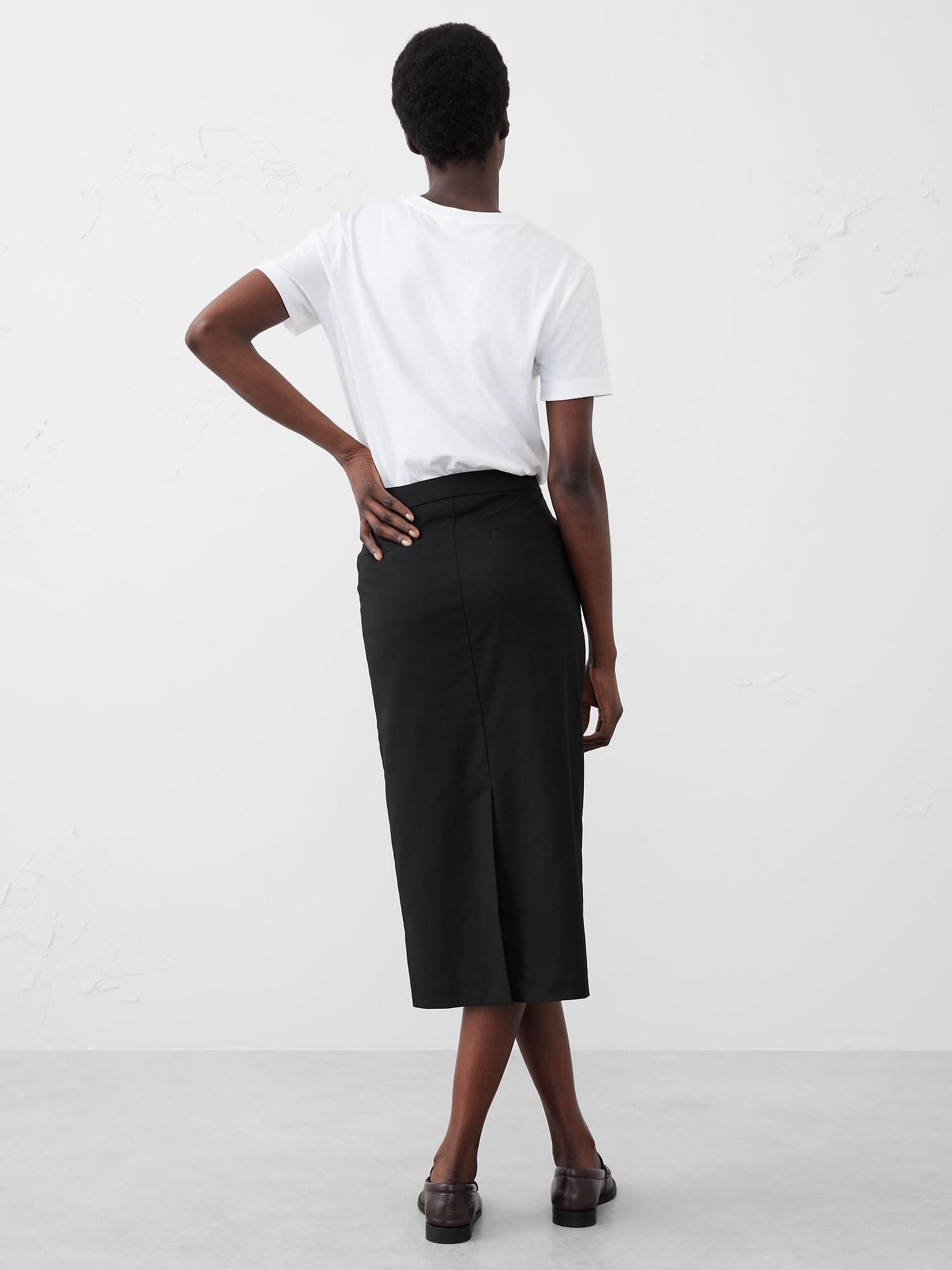 Tailored Midi Skirt Product Image
