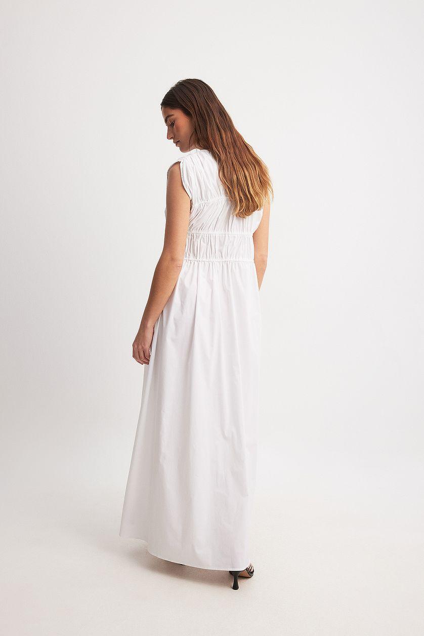 Tie Chest Detail Maxi Dress Product Image