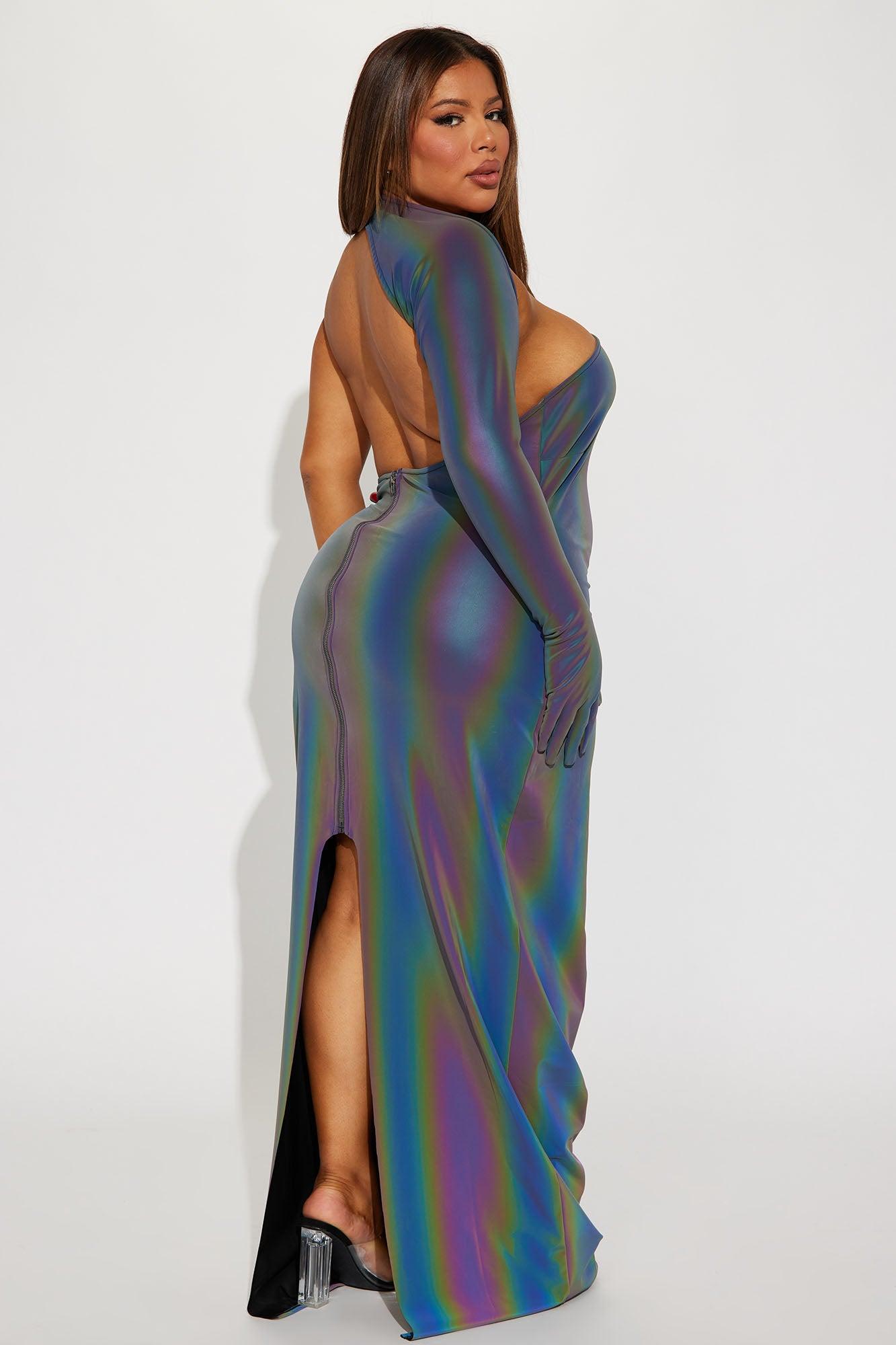 Body Glove Reflective Maxi Dress - Charcoal Product Image