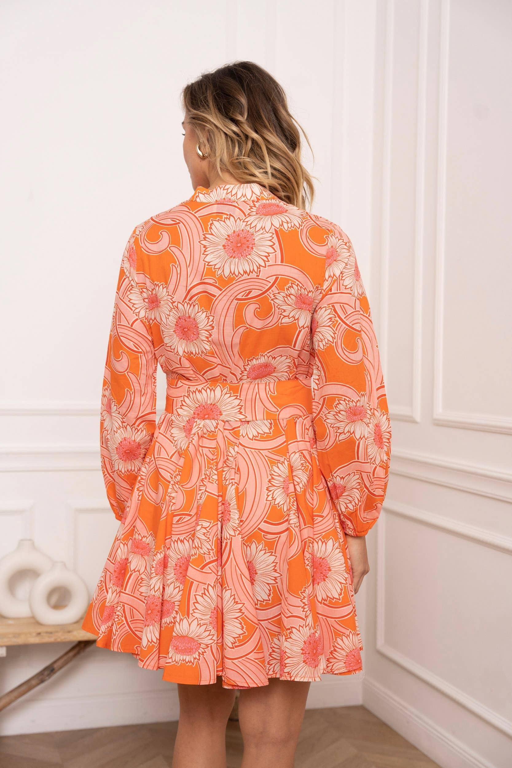 Orange Blossom Sonia Skater Dress Product Image