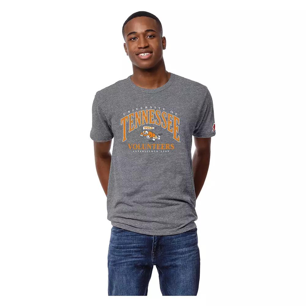 Men's League Collegiate Wear Heather Gray Tennessee Volunteers Tall Arch 2.0 Victory Falls Tri-Blend T-Shirt,  Product Image