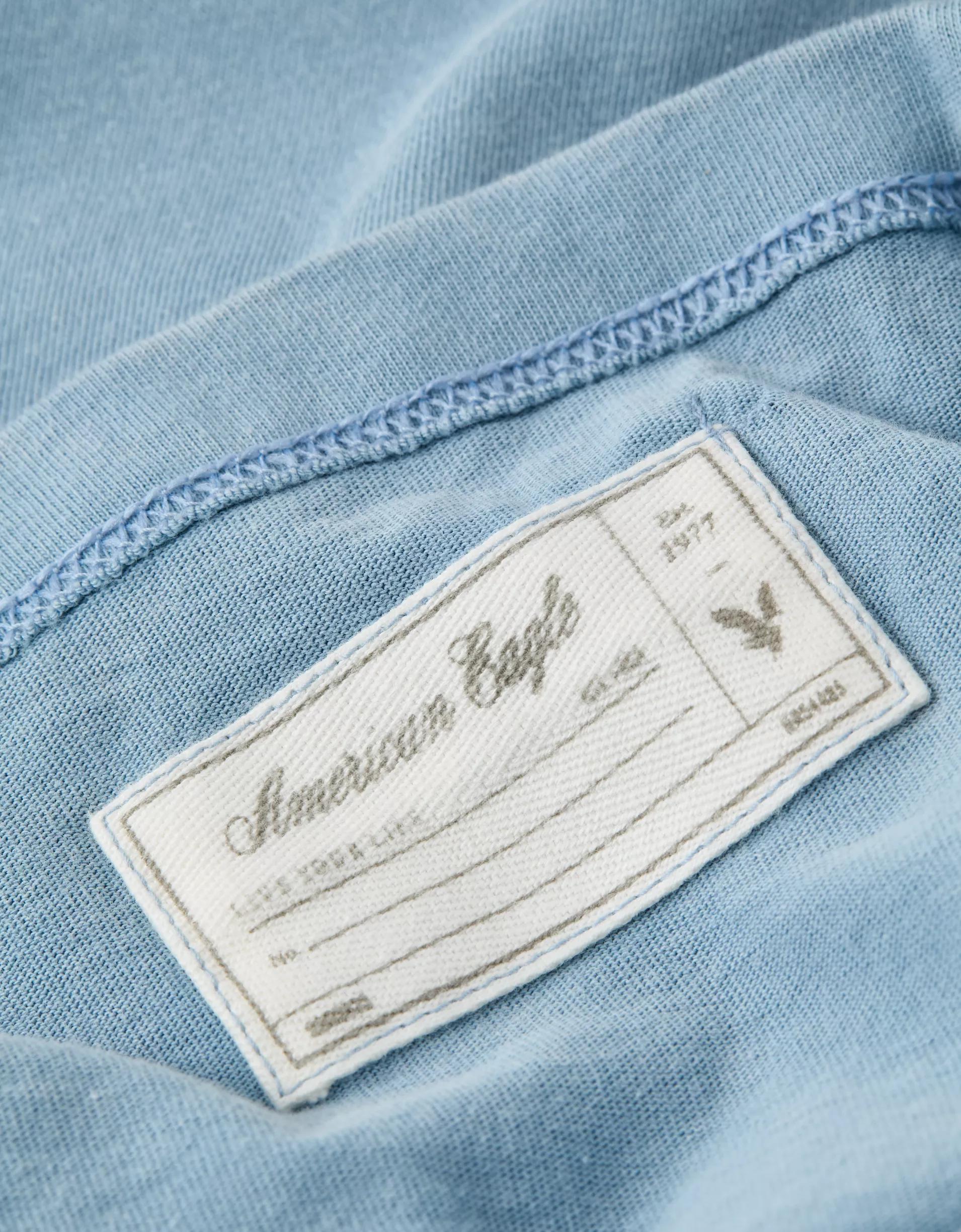 AE Laidback Luxe Heavyweight Oversized Logo Graphic T-Shirt Product Image