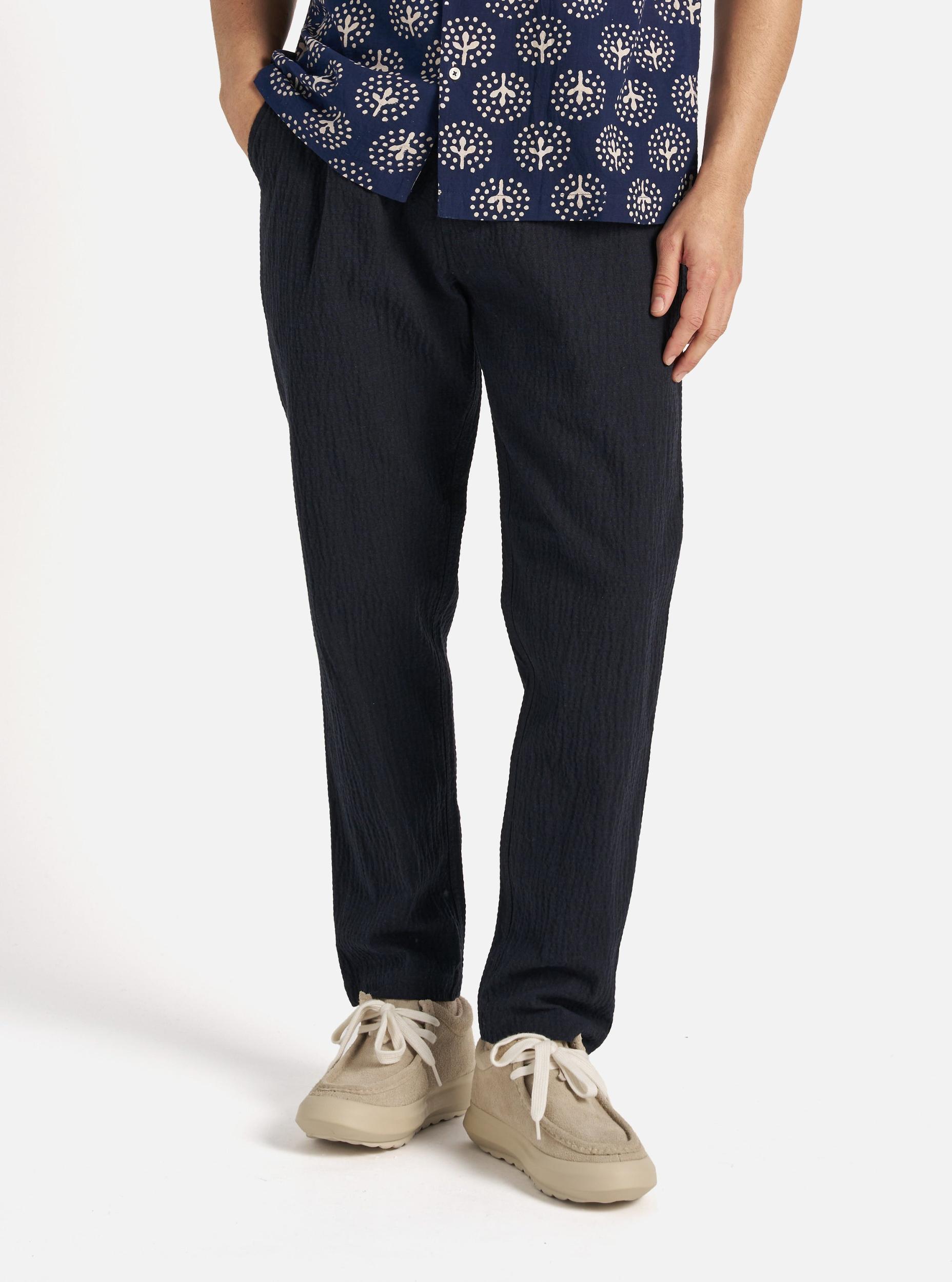 Dark Navy Ospina Cotton Military Chino Product Image