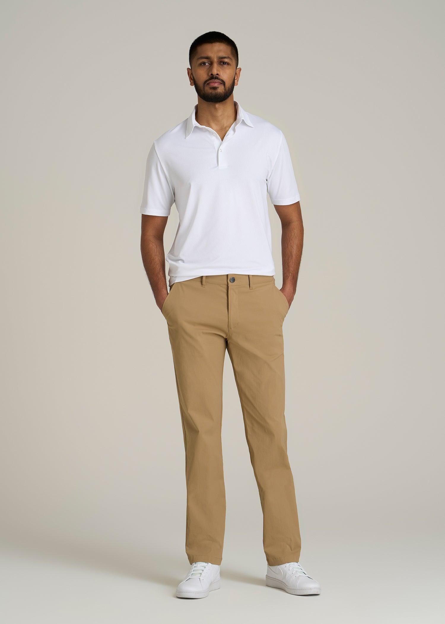 TAPERED FIT Traveler Chino Pants for Tall Men in Tannin Product Image