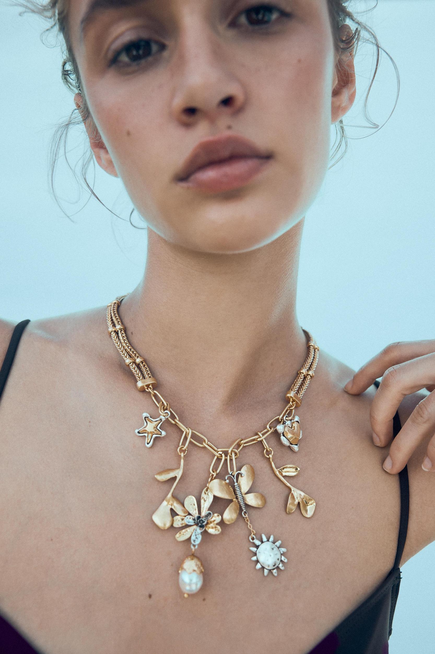 BUTTERFLY CHARM COMBINATION NECKLACE Product Image