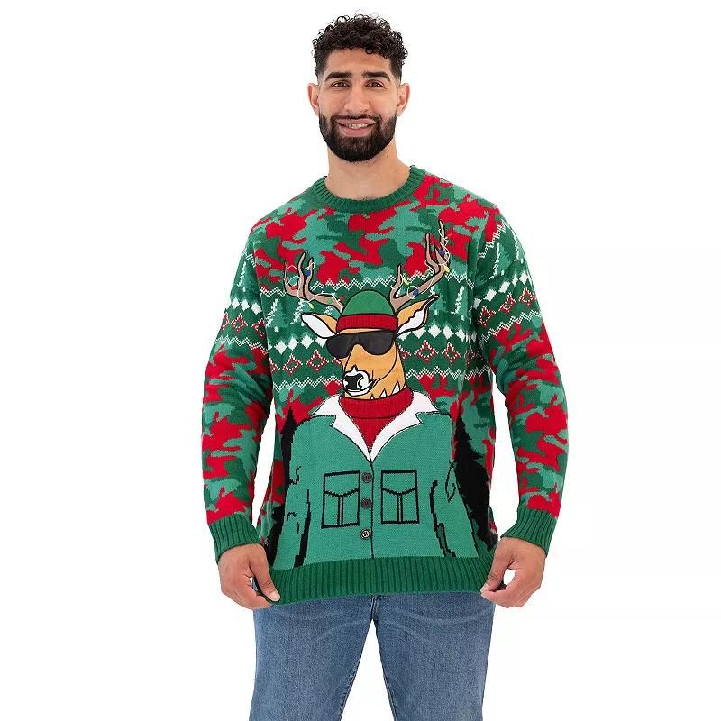 Big & Tall Celebrate Together™ Woodsy Reindeer Ugly Christmas Sweater, Men's, Size: 2XB Product Image