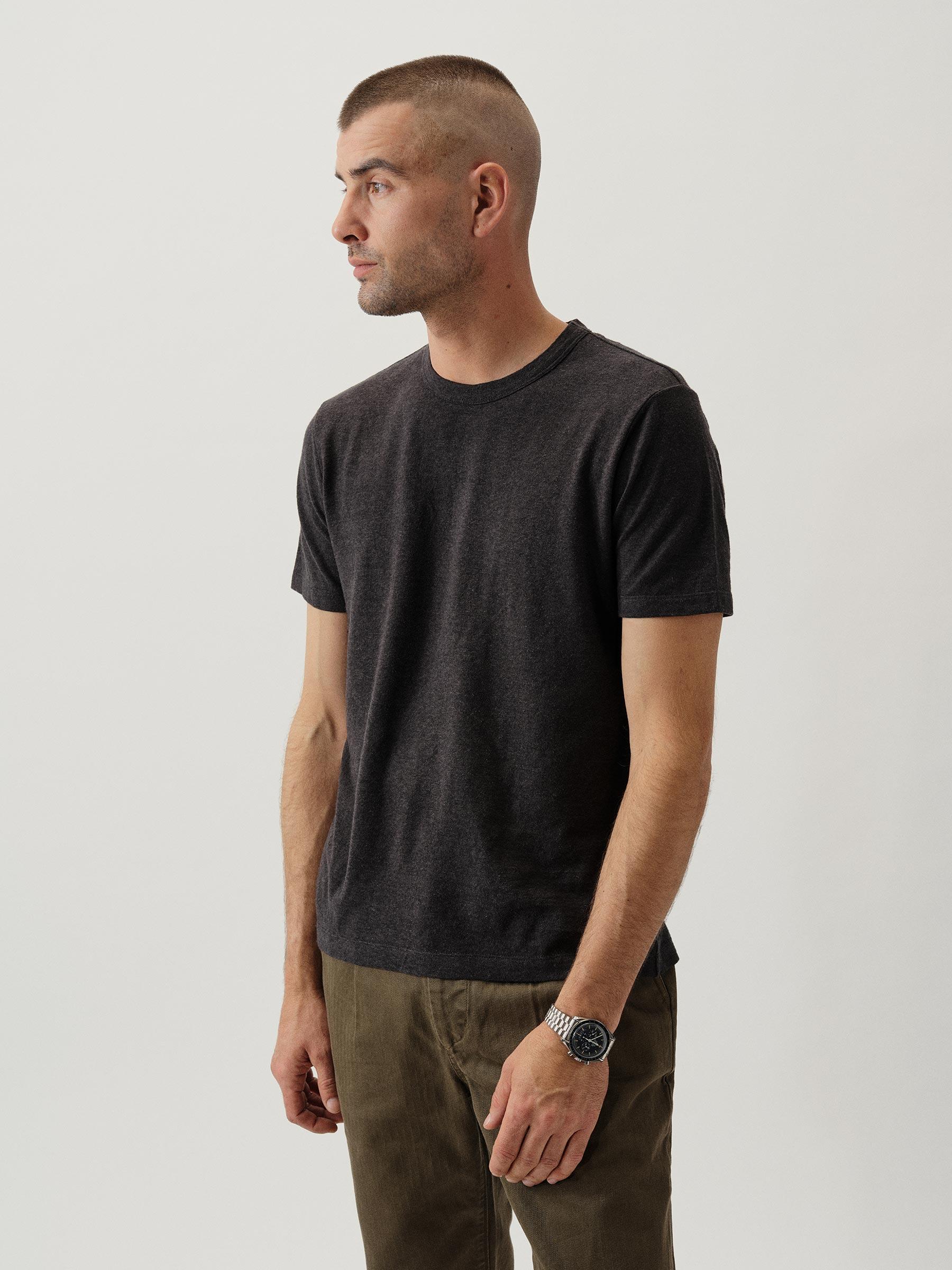 Faded Black Yuma Hemp Cotton Classic Tee Product Image