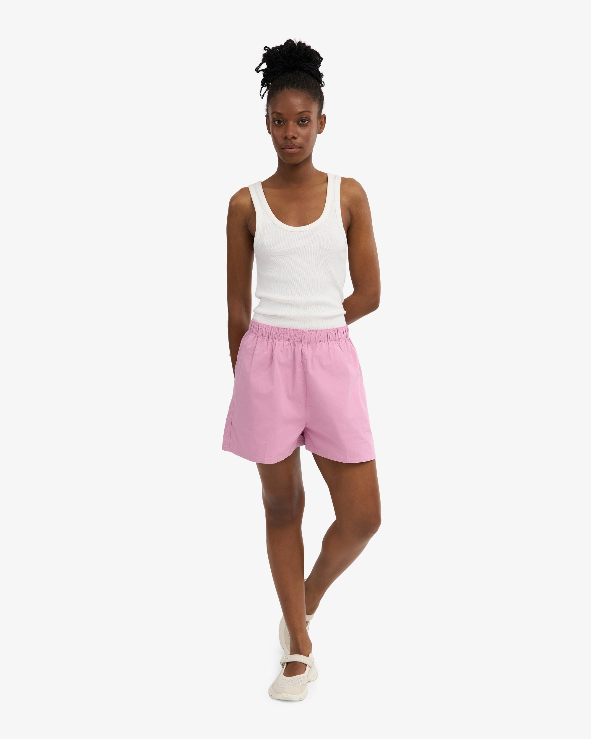 Women Organic Twill Shorts - Cherry Blossom Product Image