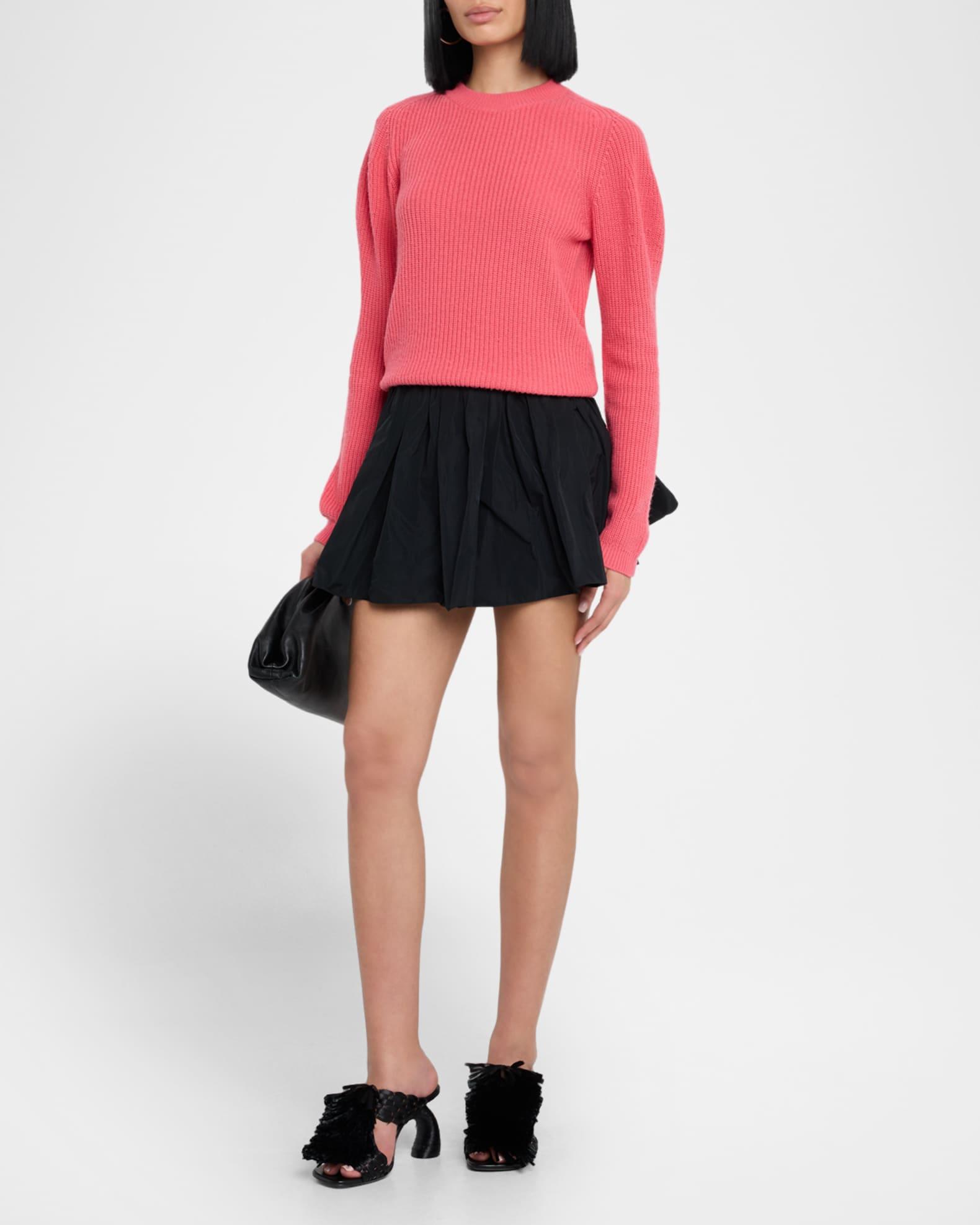 Puff-Sleeve Wool-Cashmere Sweater Product Image