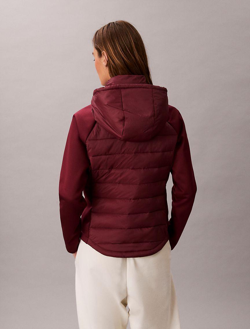Mixed Media Puffer Jacket Product Image