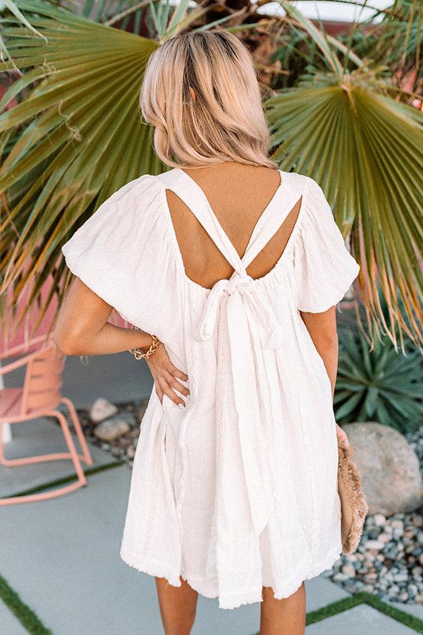 California Casa Shift Dress In Ivory Product Image