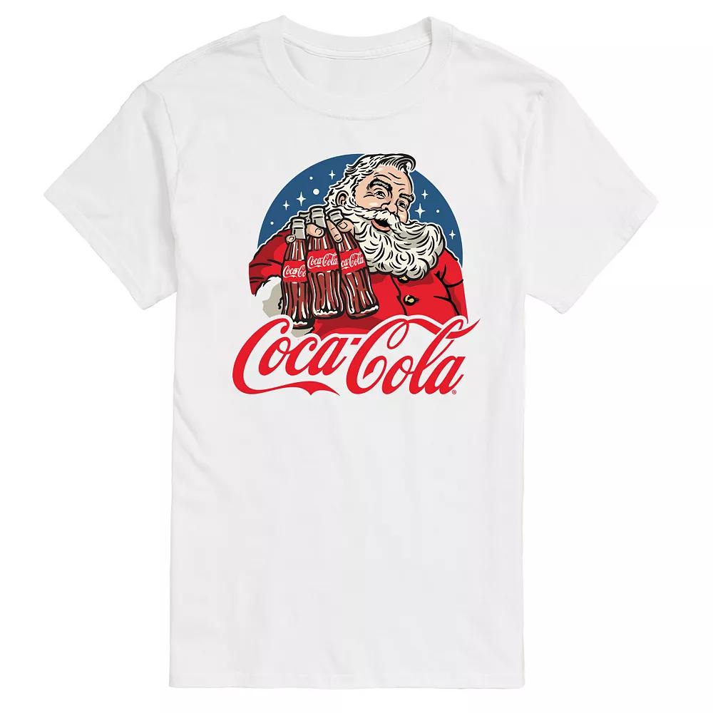 Big & Tall Coca-Cola Vintage Santa & Coke Bottles Graphic Tee, Men's,  Product Image