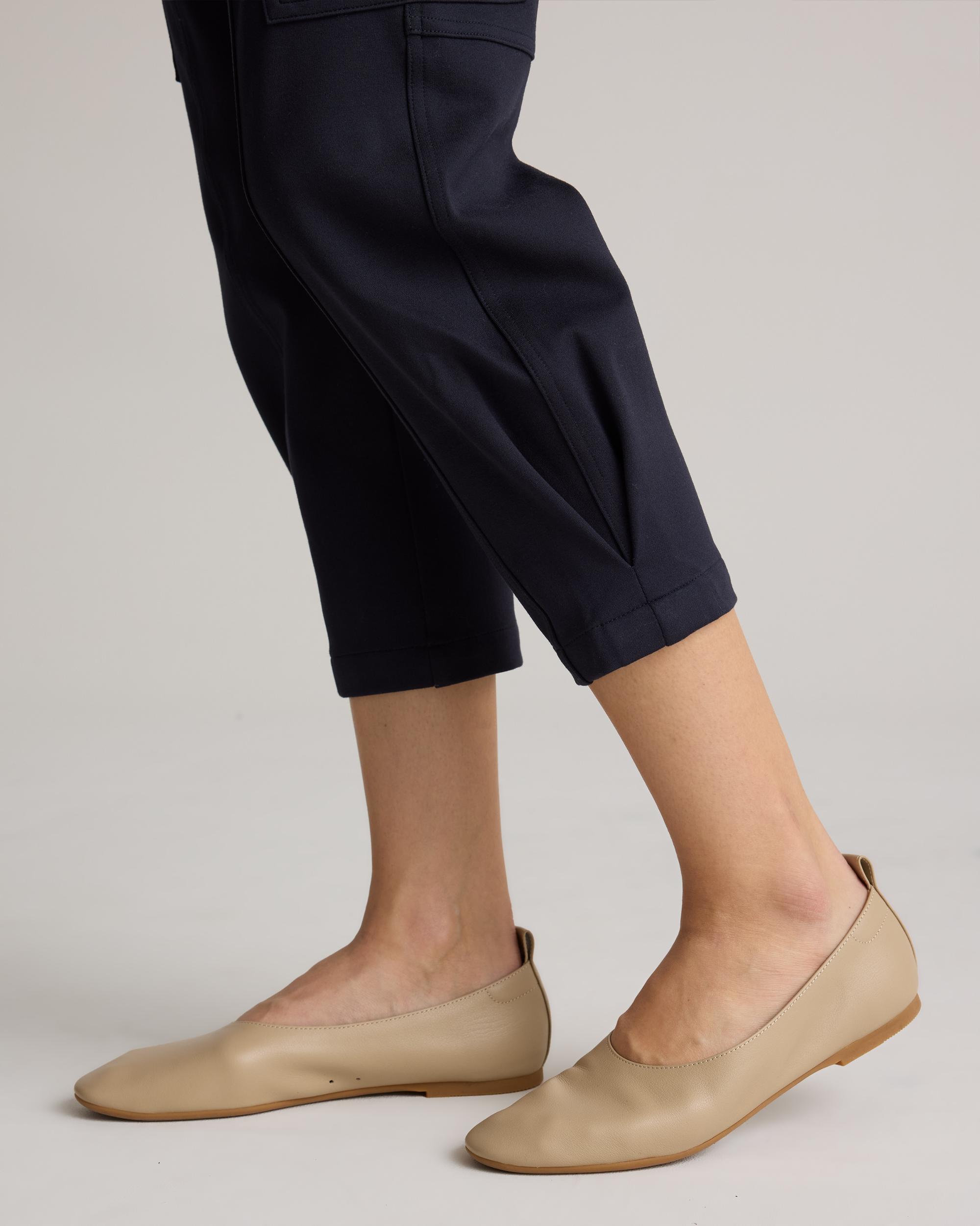 Quince | Women's Ultra-Stretch Ponte Tapered Cargo Pants Size XL, Rayon Product Image