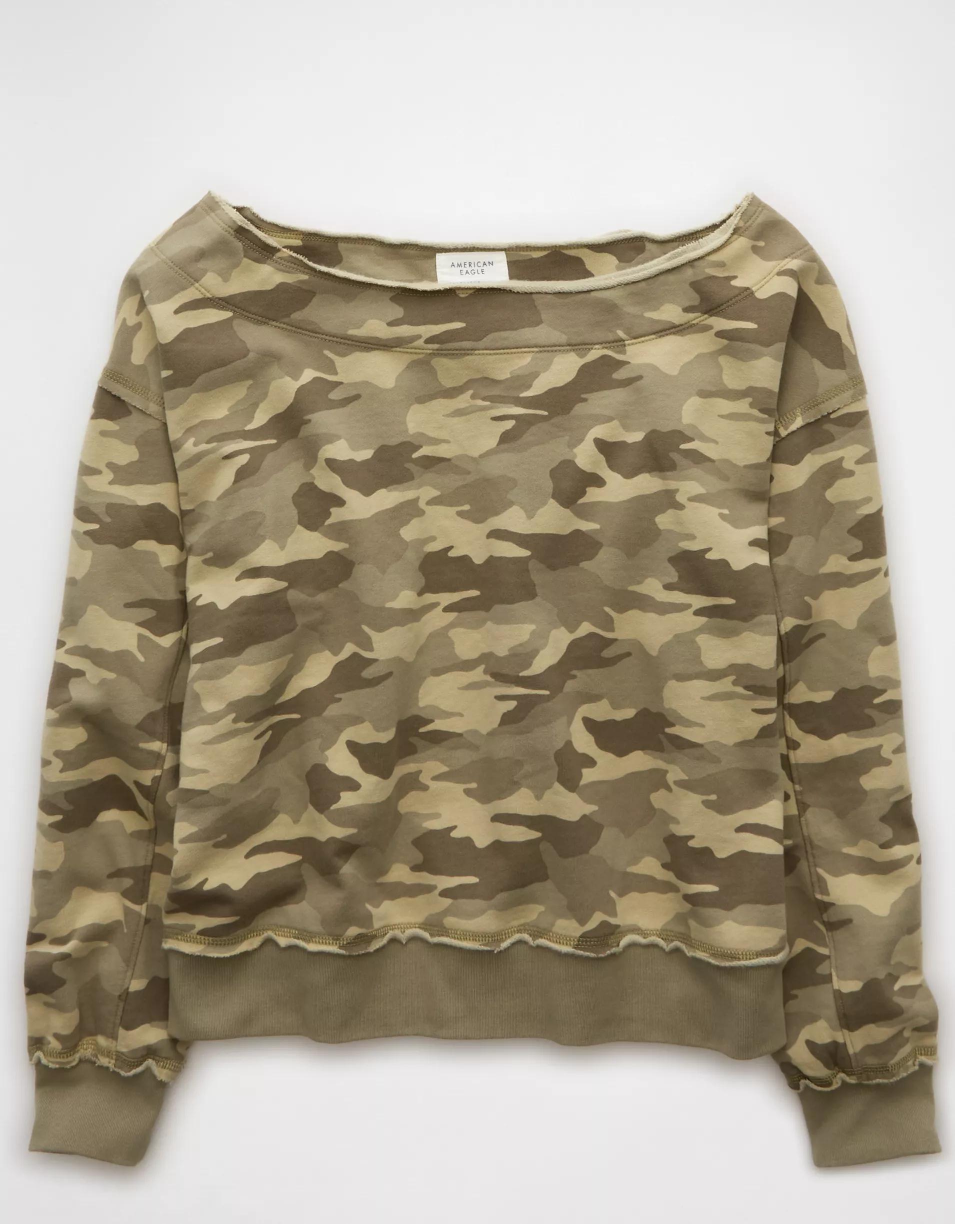 AE Off The Shoulder Sweatshirt Product Image