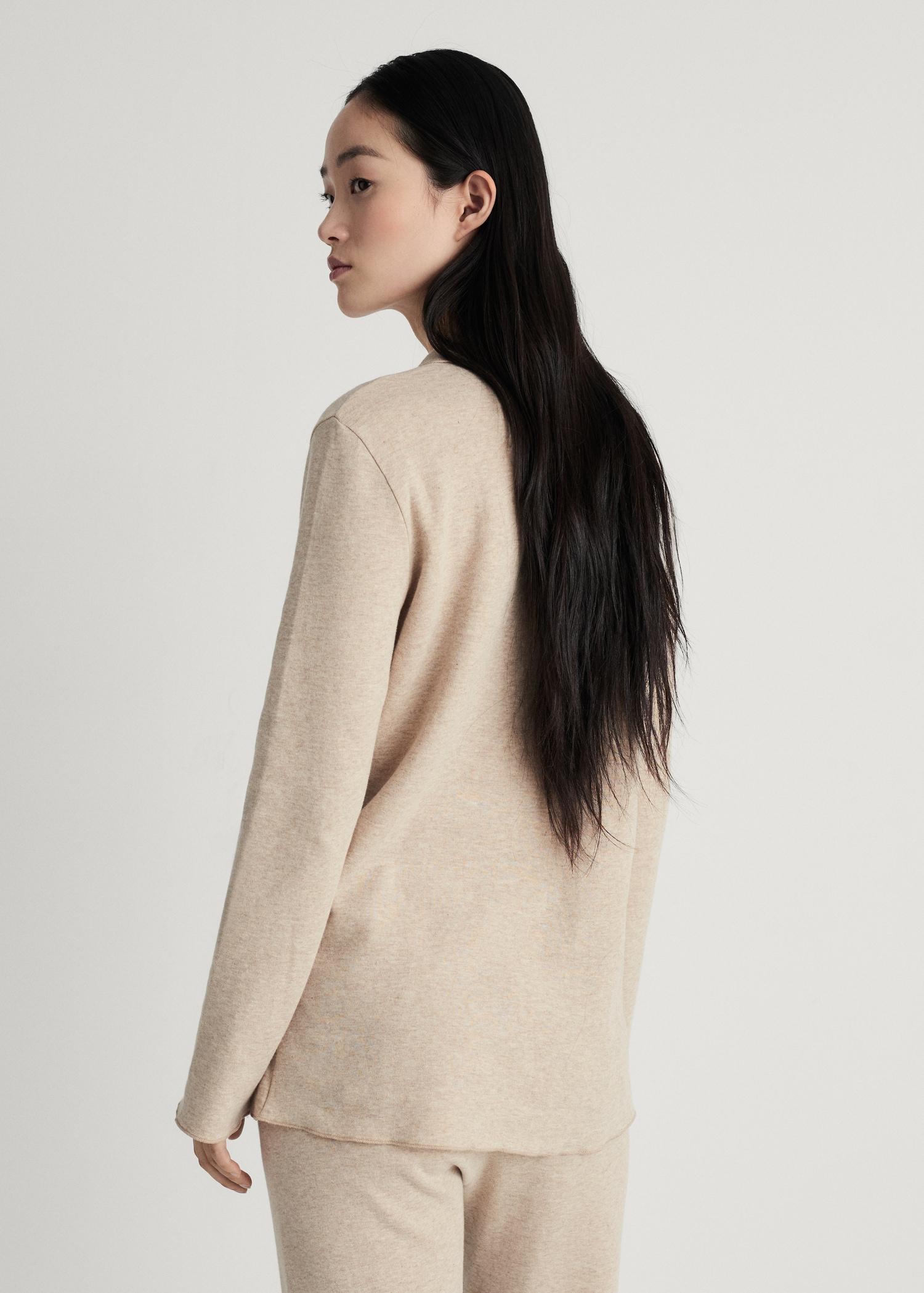 Double-face cotton t-shirt - Women | MANGO USA Product Image