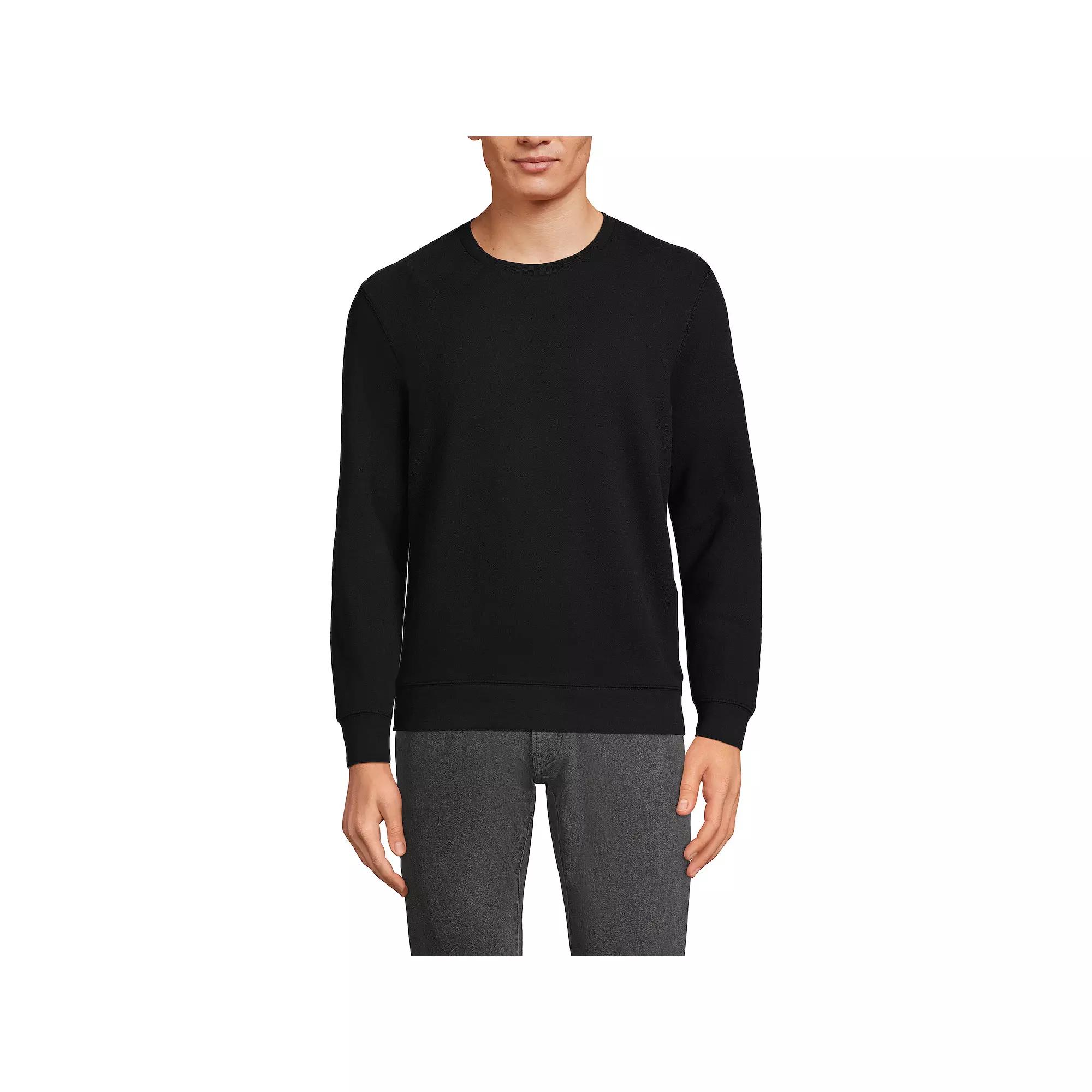Big & Tall Lands' End Long Sleeve Serious Sweats Crewneck Sweatshirt, Men's,  Product Image