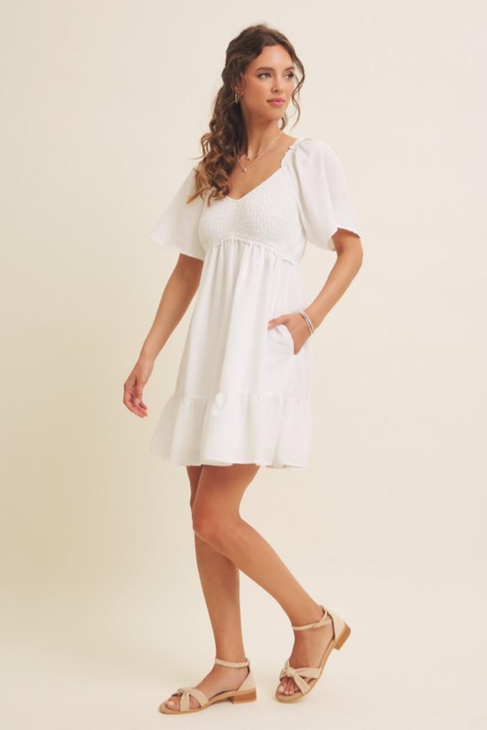 Smocked Babydoll Dress Product Image