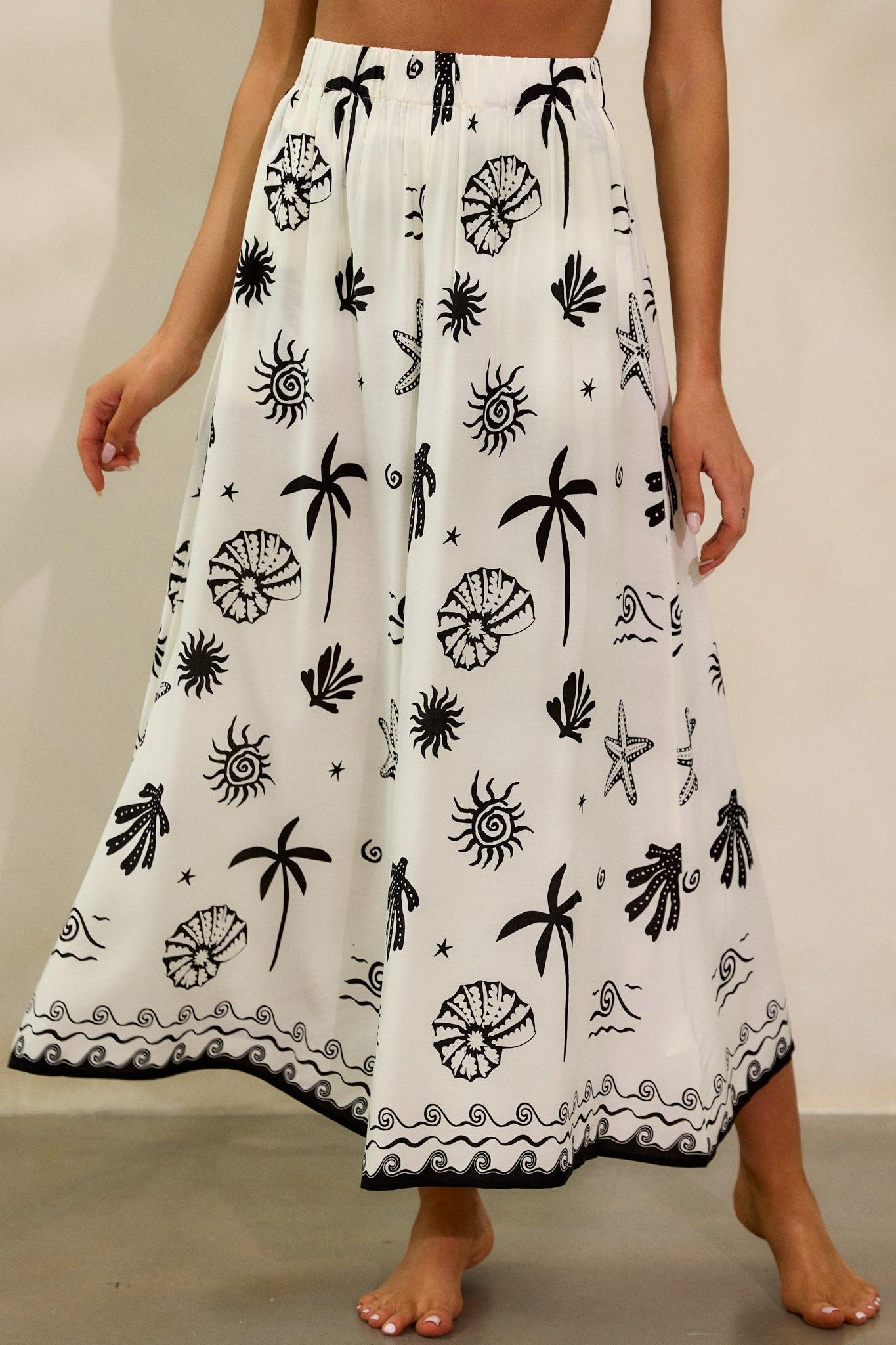 MINKPINK Shell White Midi Skirt Product Image