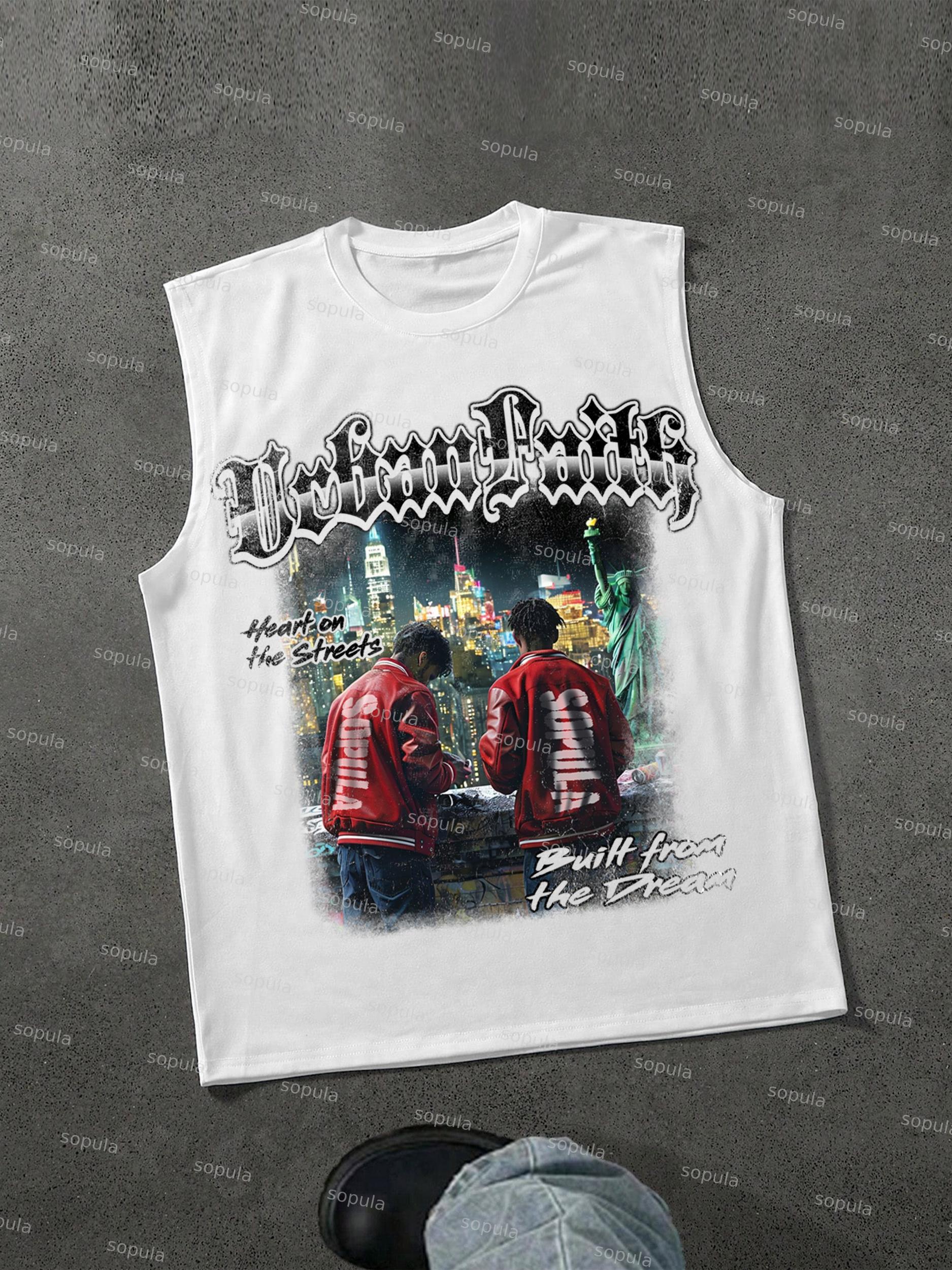 Urban Graffiti Faith Old Graphic Tank Top Product Image