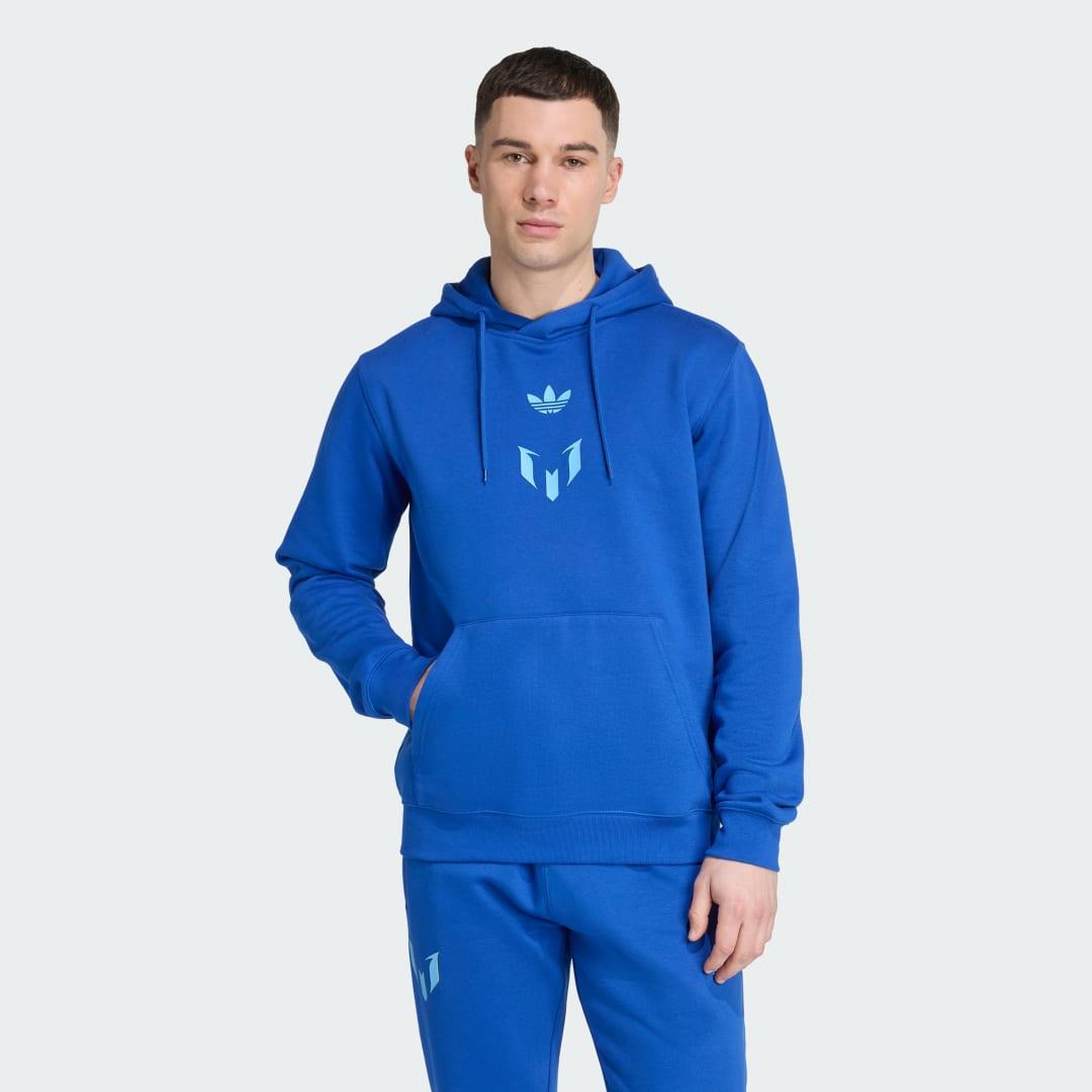 adidas Mens adidas Messi Hoodie - Mens Team Royal Blue Product Image