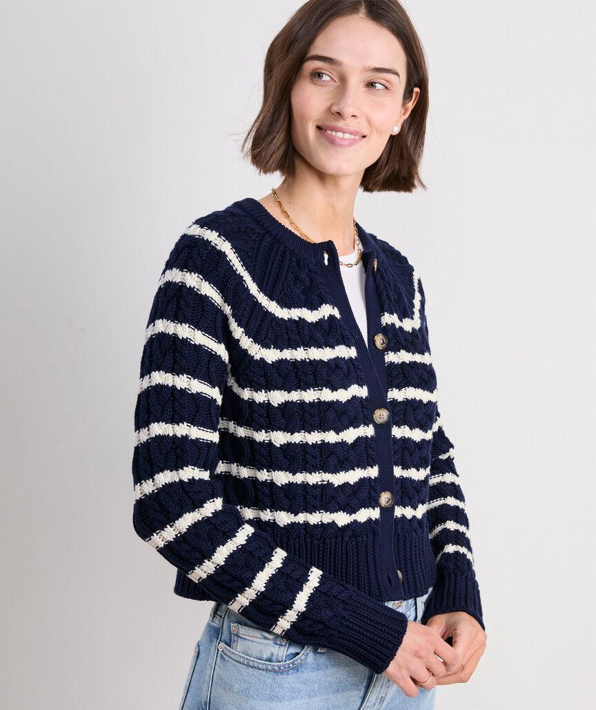 Cotton Cable Cardigan Product Image