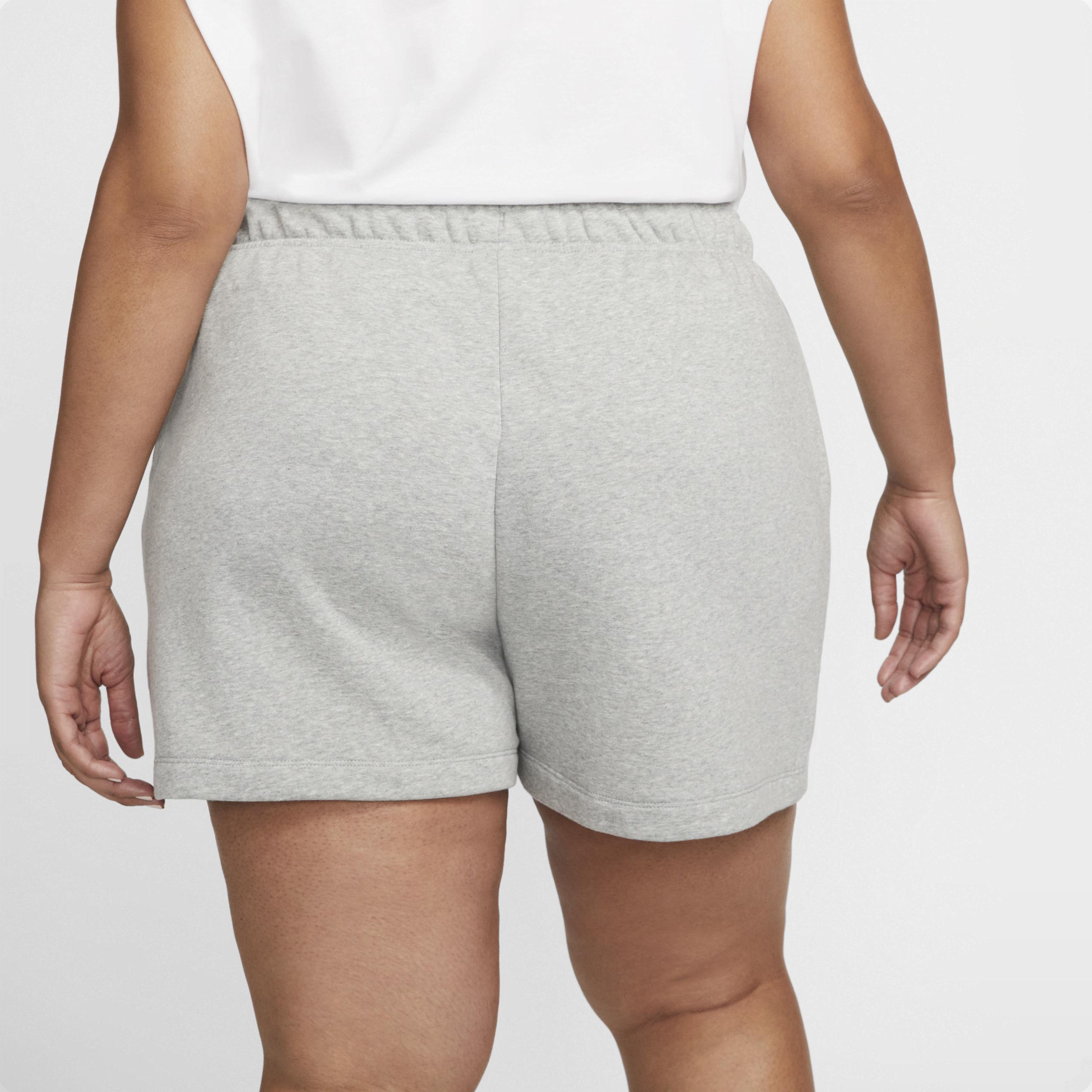 Womens Nike Sportswear Club Fleece Mid-Rise Shorts (Plus Size) | DV5086-063 Product Image