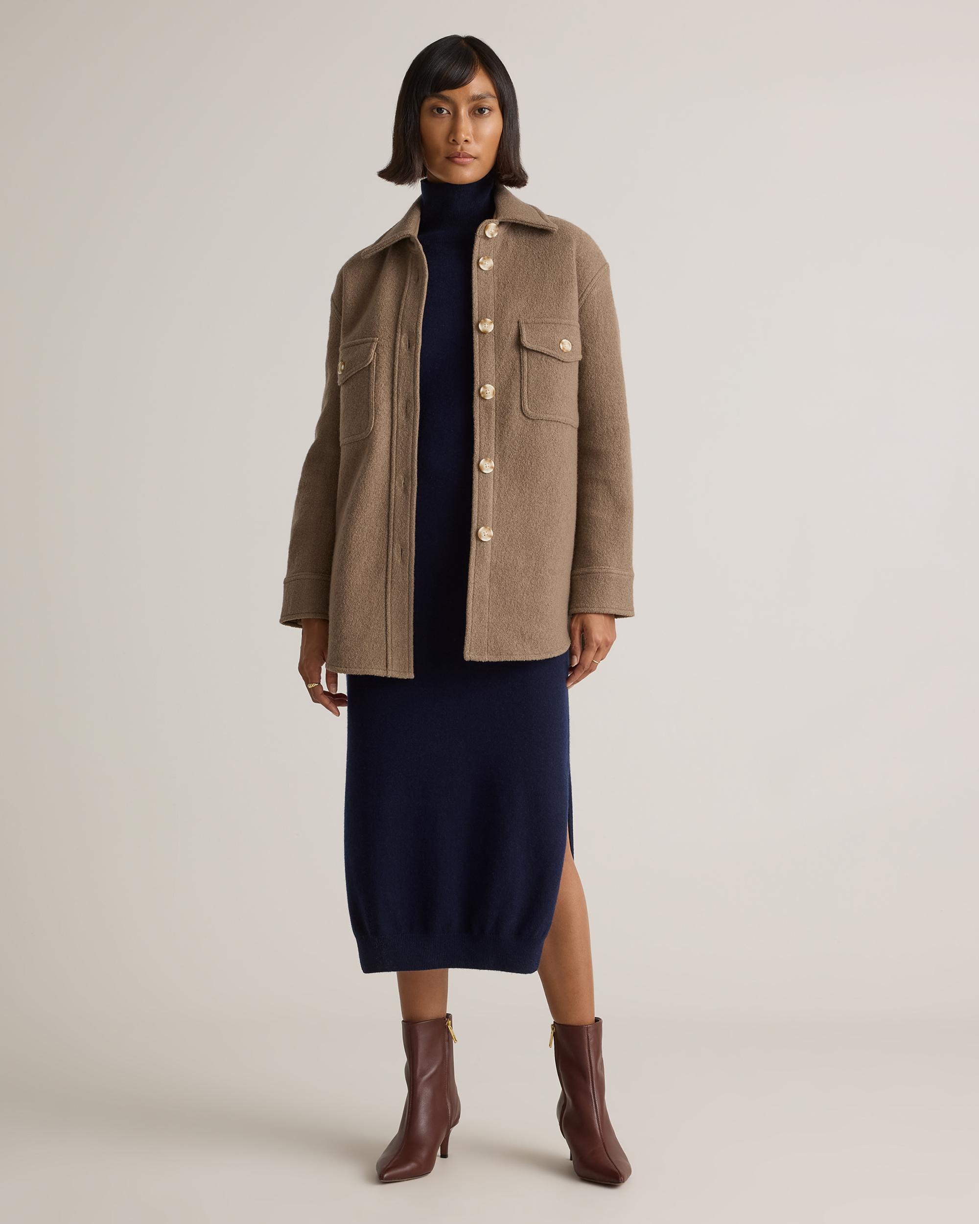 Quince | Women's 100% Merino Wool Shirt Jacket Size XS Product Image