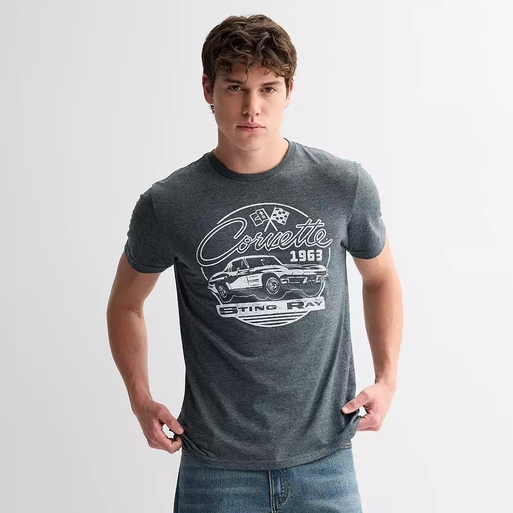 Mens Corvette 1963 Sting Ray Tee Grey Heather Product Image